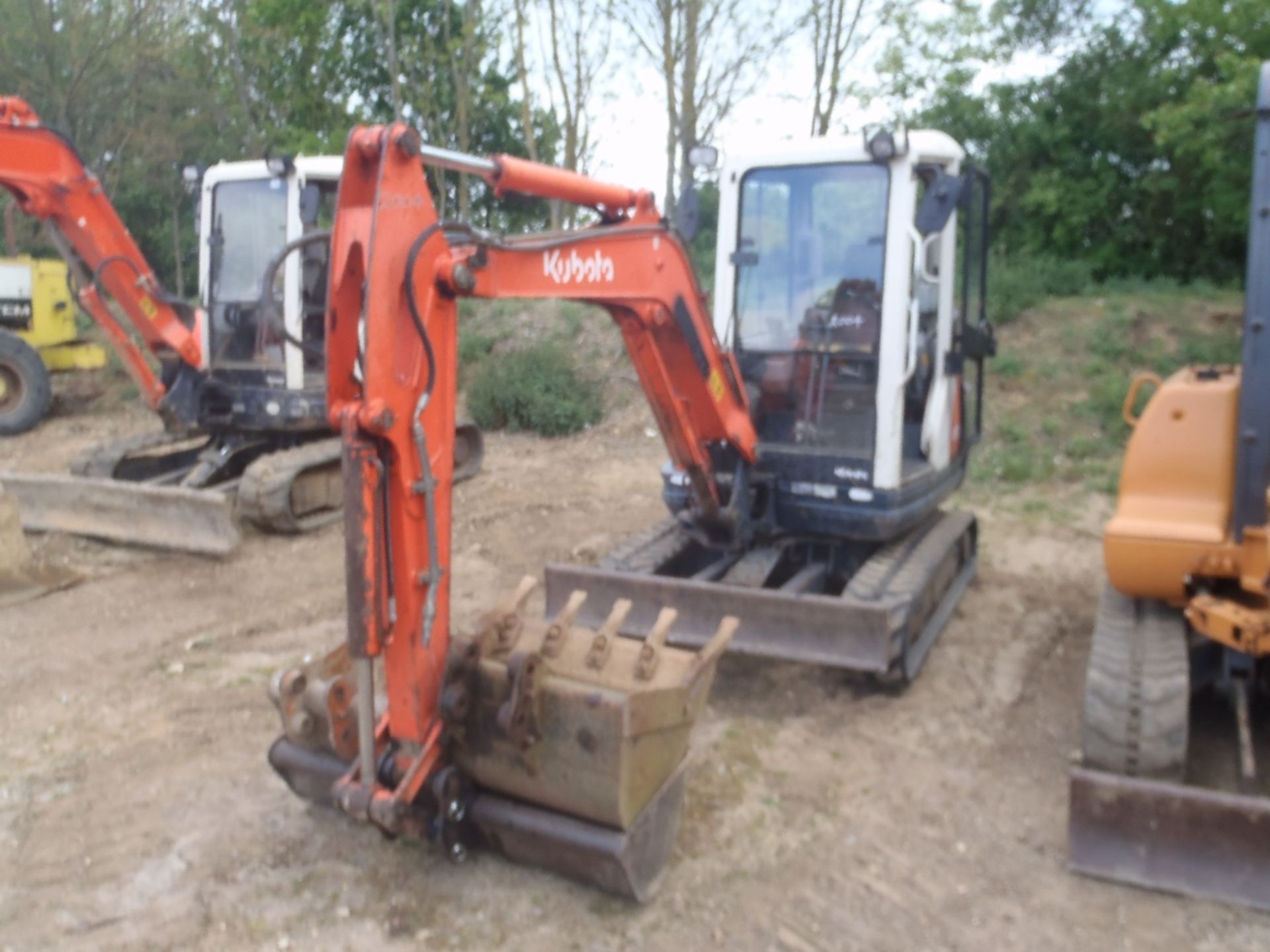 2008 Kubota KX 71 Mini Digger c/w 3 buckets, 1 owner from new Hours: 4350