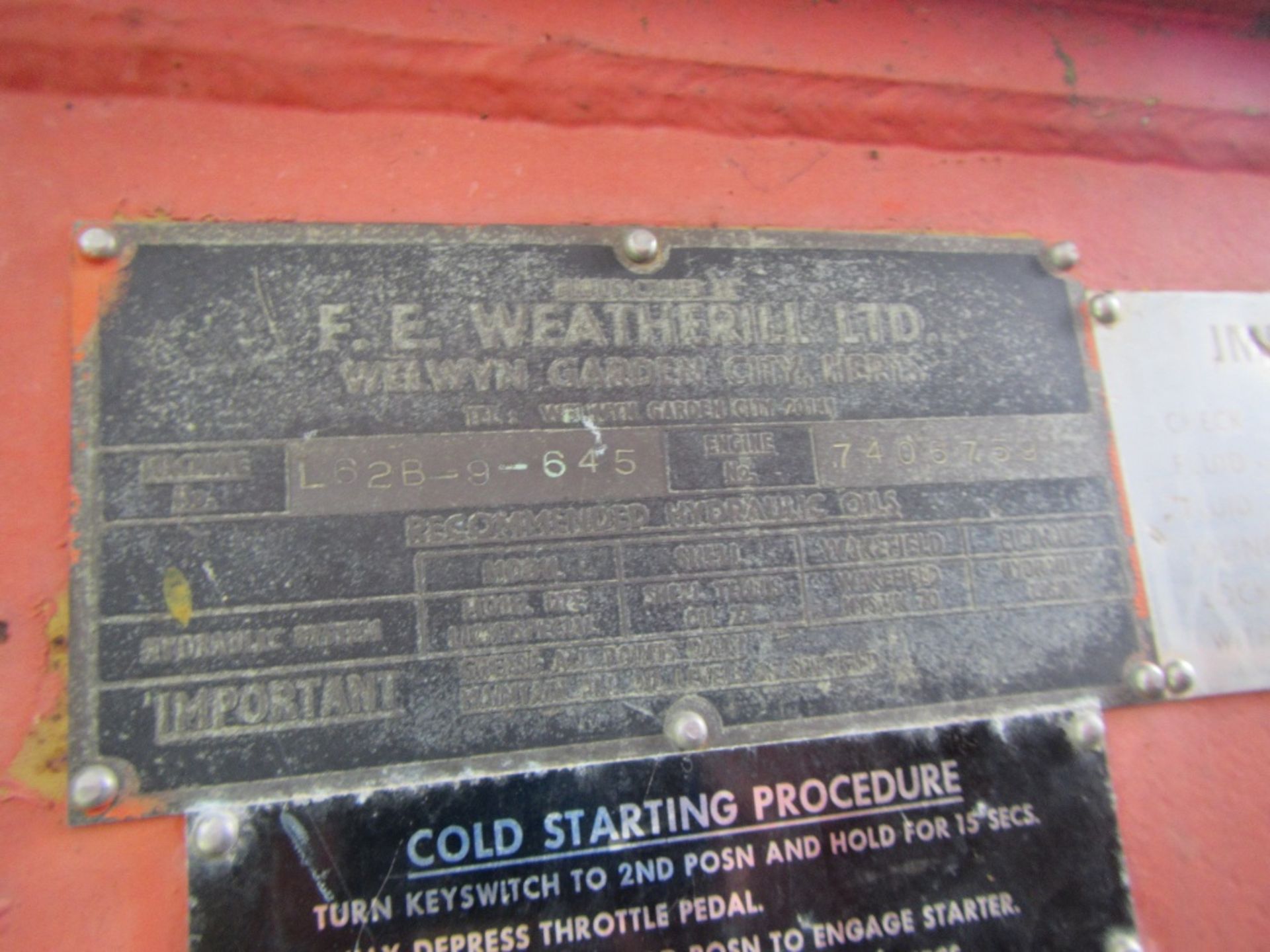 Weatherhill Loading Shovel Ser No 7408759 - Image 5 of 5