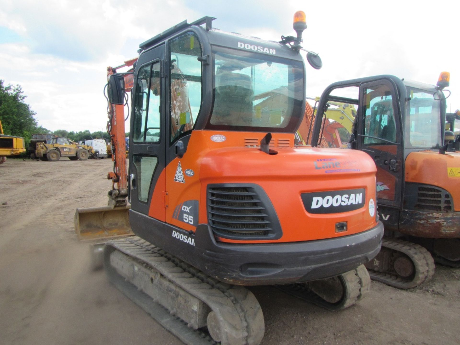 2013 Daewoo DX55 Excavator c/w 1 bucket Hours: 3181 Ser No 50512 - Image 8 of 12