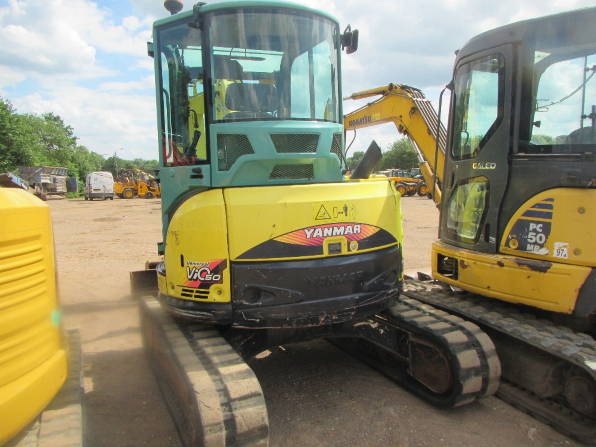 2012 Yanmar Vi050 5 Ton Excavator Ser No YCE1050KCB100347 - Image 7 of 9