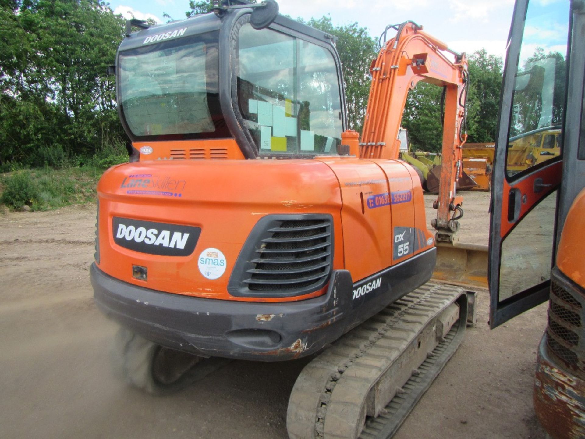 2013 Daewoo DX55 Excavator c/w 1 bucket Hours: 3181 Ser No 50512 - Image 6 of 12