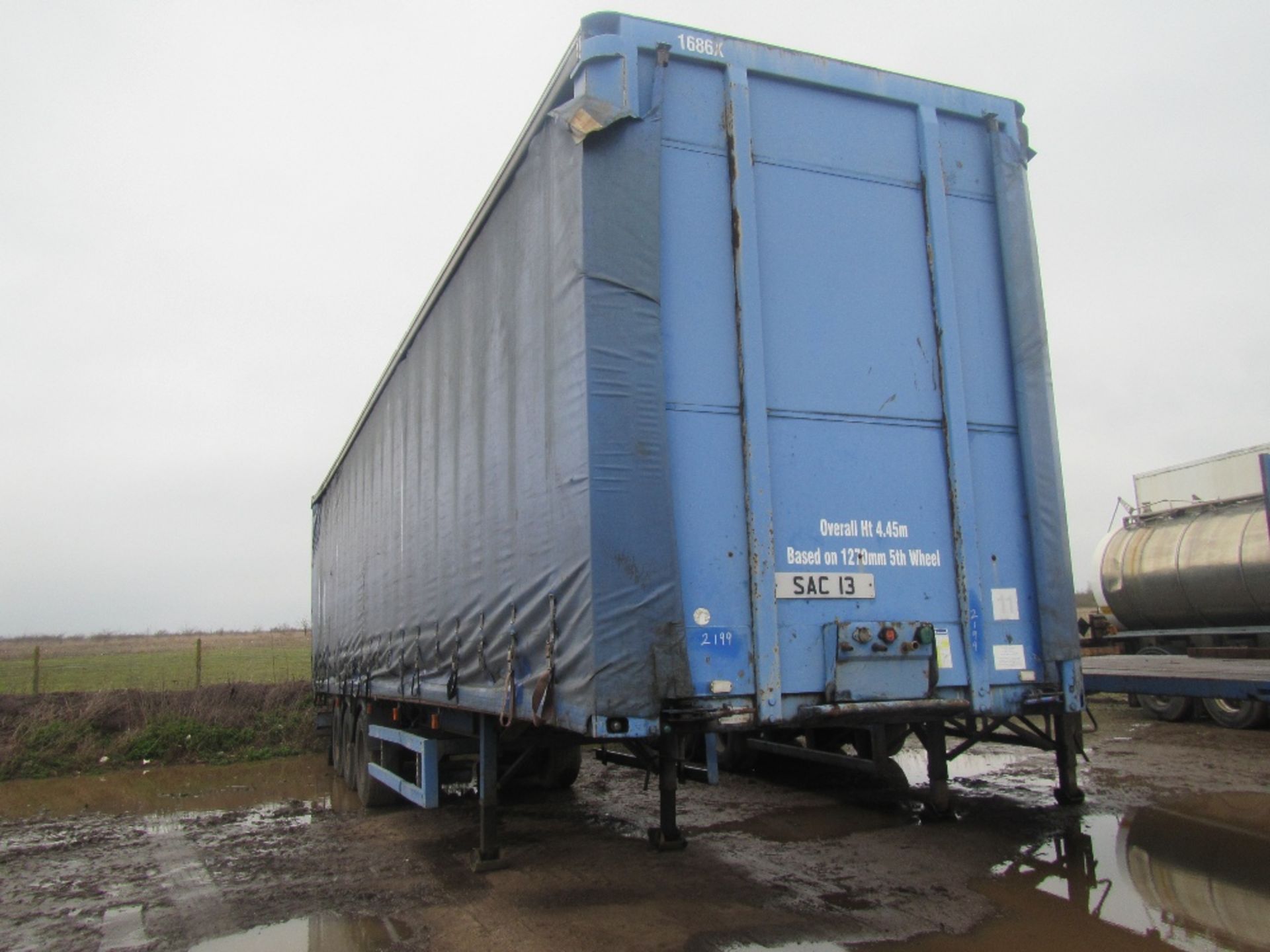 40ft Curtain Side Tri Axle Trailer c/w Air Suspension - Image 2 of 7