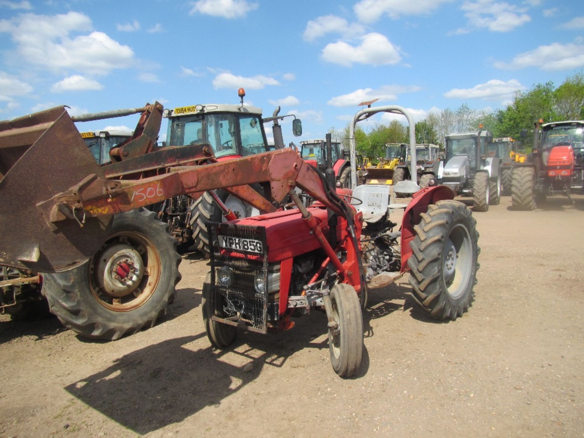 Massey Ferguson 135 Tractor c/w loader Reg. No. YPH 85G Ser. No. 803168