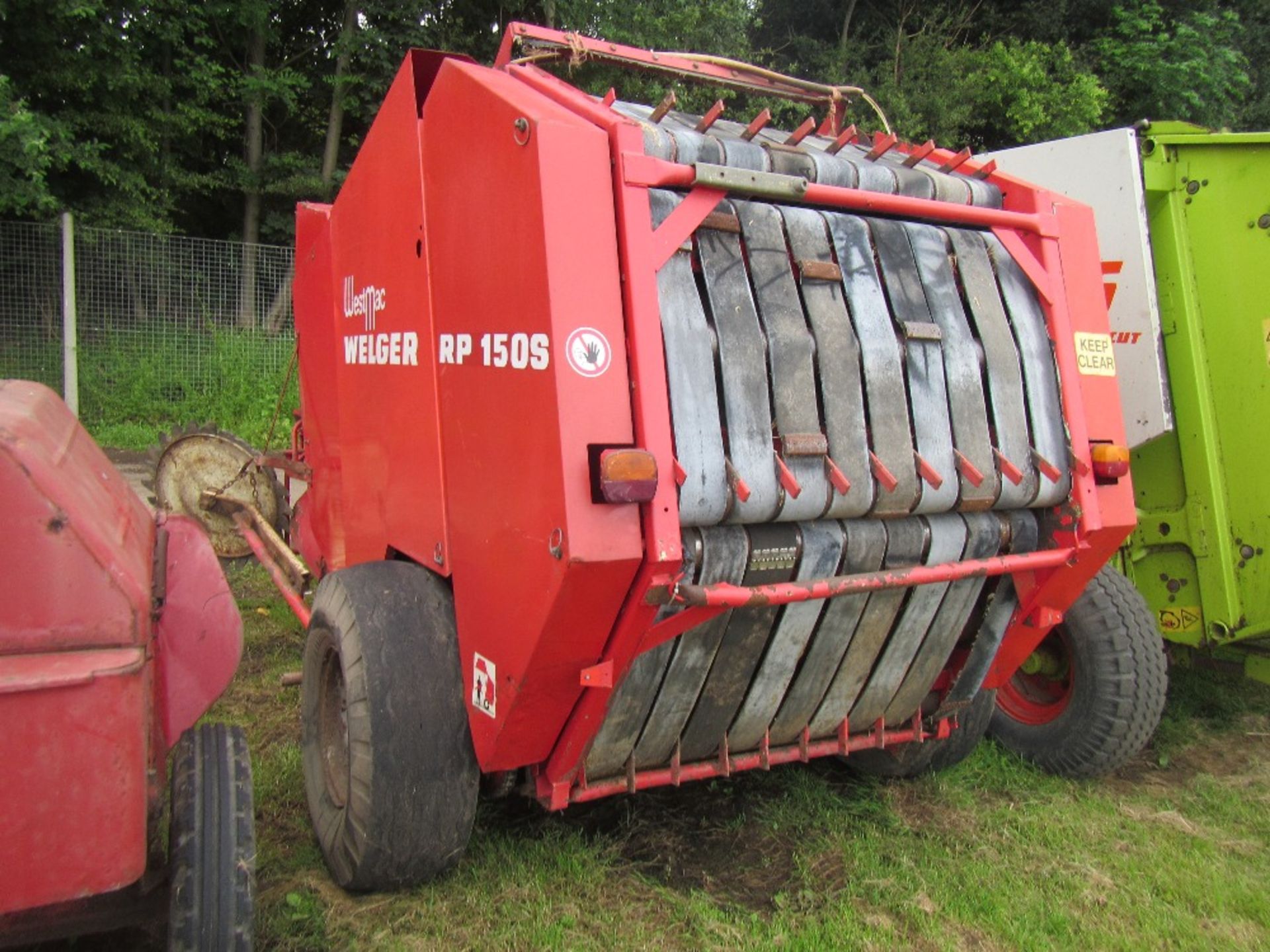 1986 Welger Westmac Rp1501s Round Baler Net & Twine c/w gathering wheels - Image 3 of 4