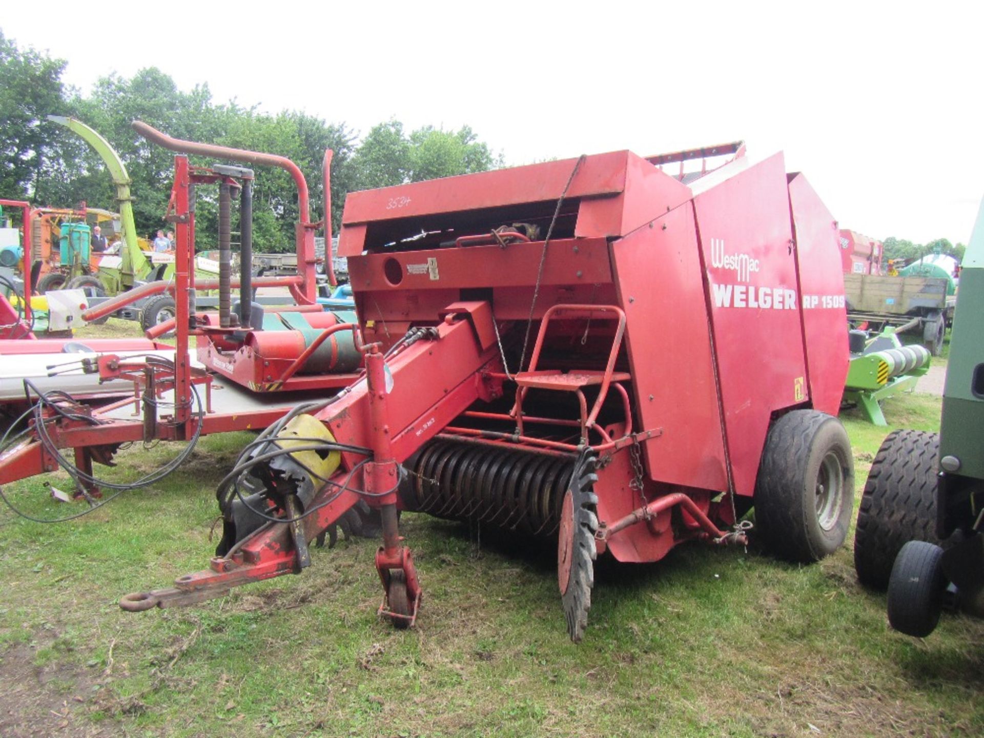 1988 Welger Westmac Rp1501s Round Baler Net & Twine c/w gathering wheels - Image 2 of 4