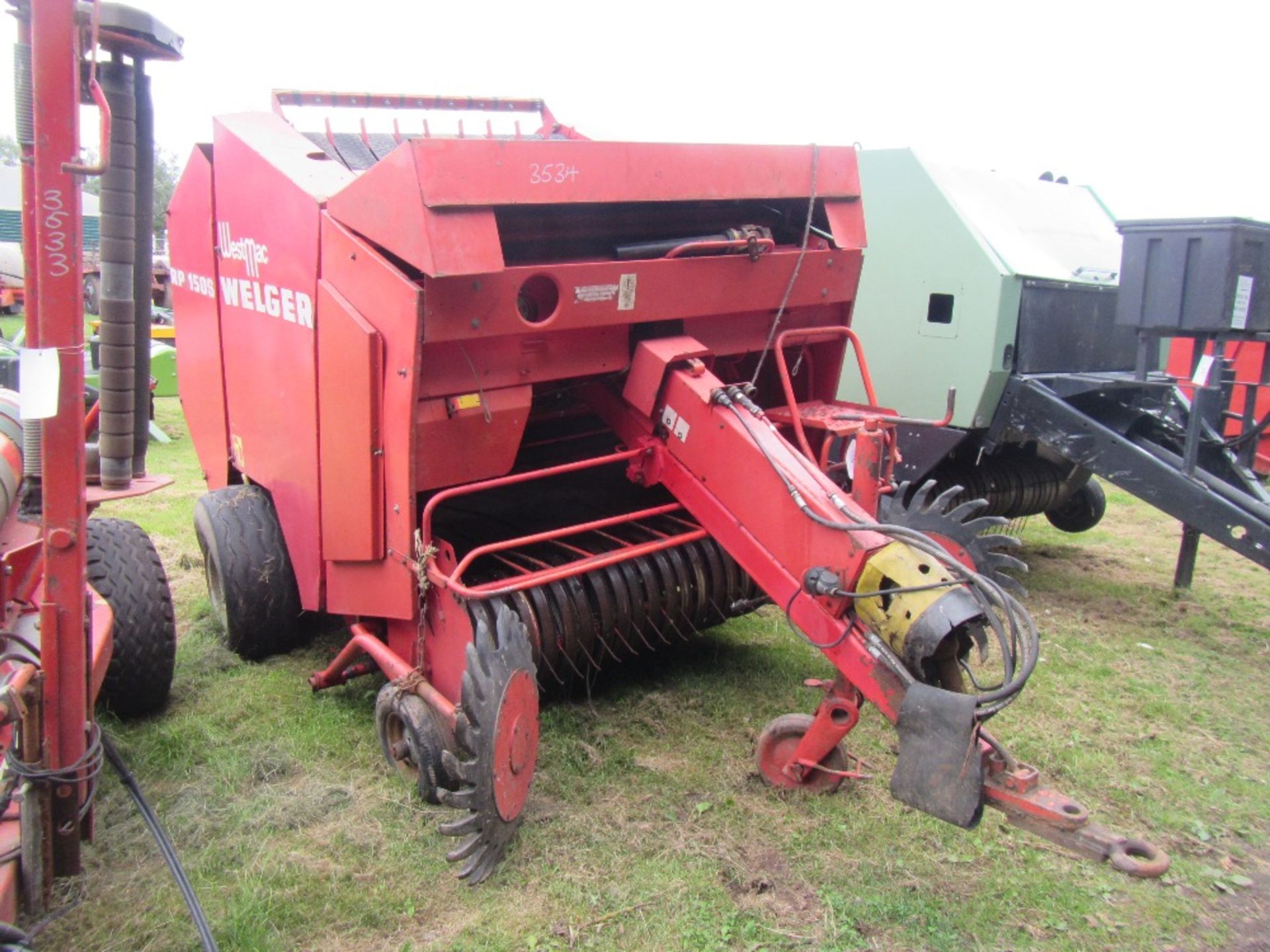 1988 Welger Westmac Rp1501s Round Baler Net & Twine c/w gathering wheels