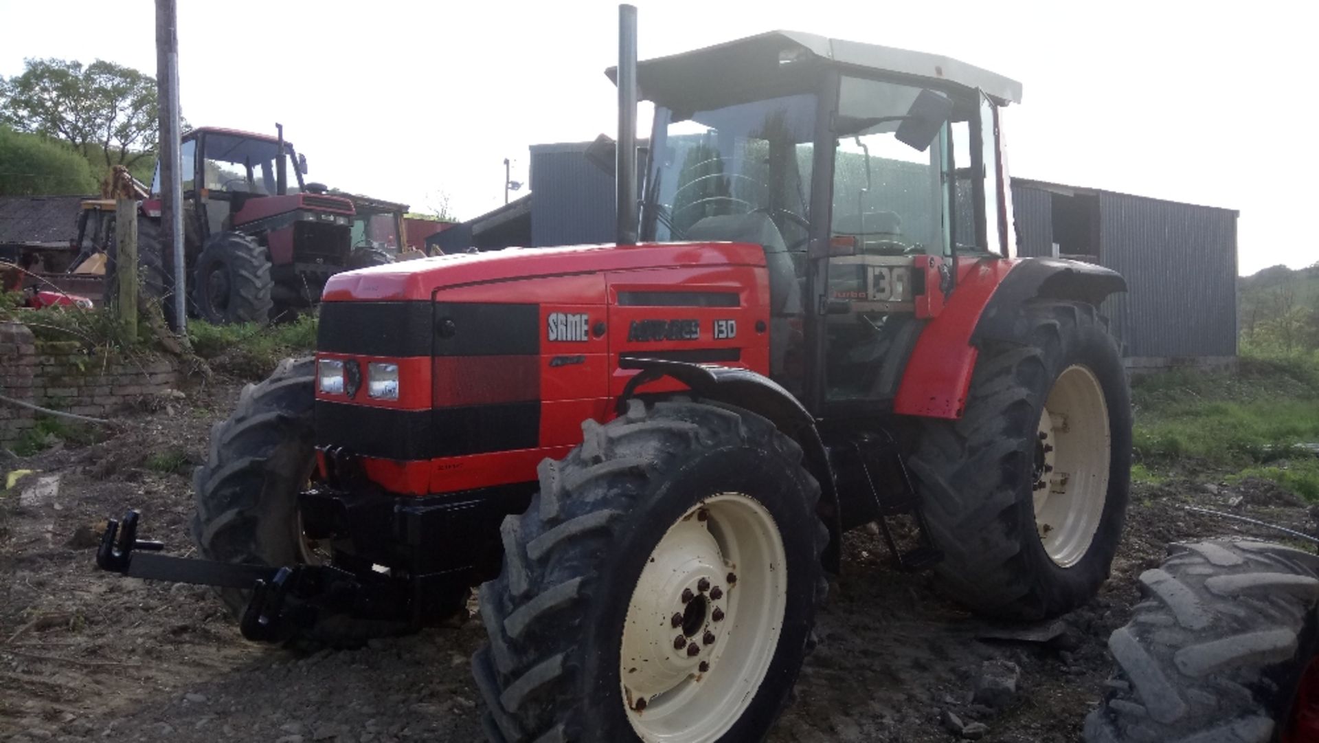 1995 Same 130 Turbo Tractor c/w front fenders, pto, front lift arms
