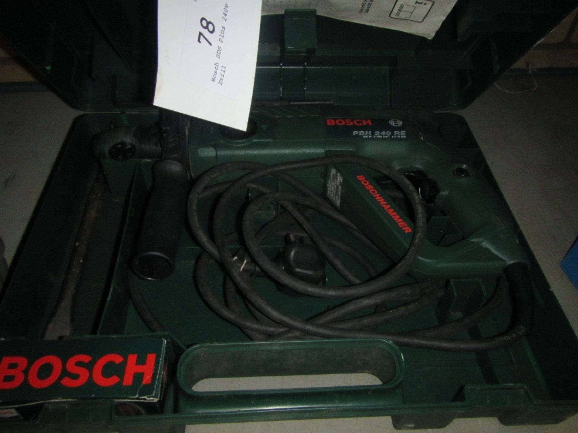 Bosch SDS Plus 240v Drill UNRESERVED LOT