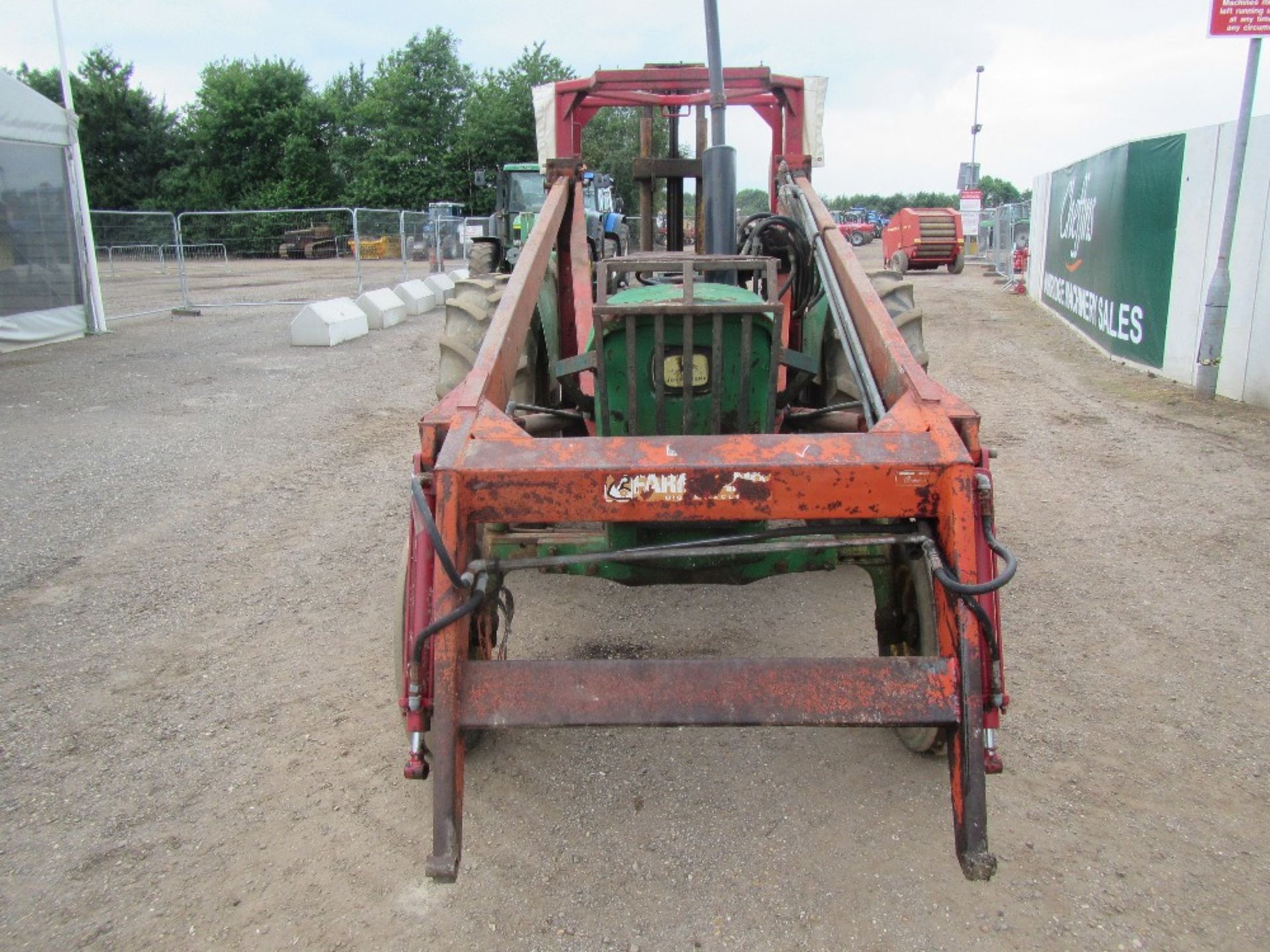 John Deere 2120 Tractor c/w loader & rear forklift - Image 2 of 10