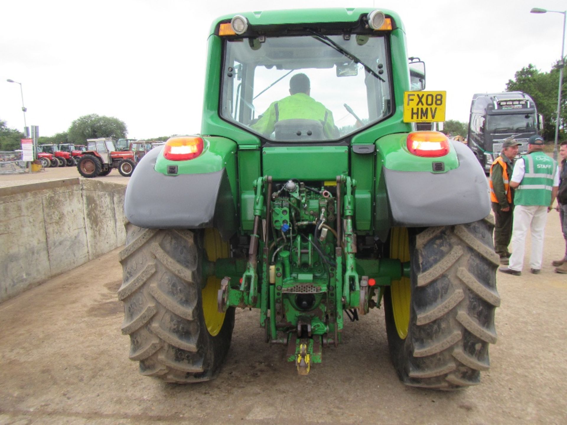 John Deere 6430 Tractor c/w 50k, air brakes Reg. No. FX08 HMV - Image 3 of 5