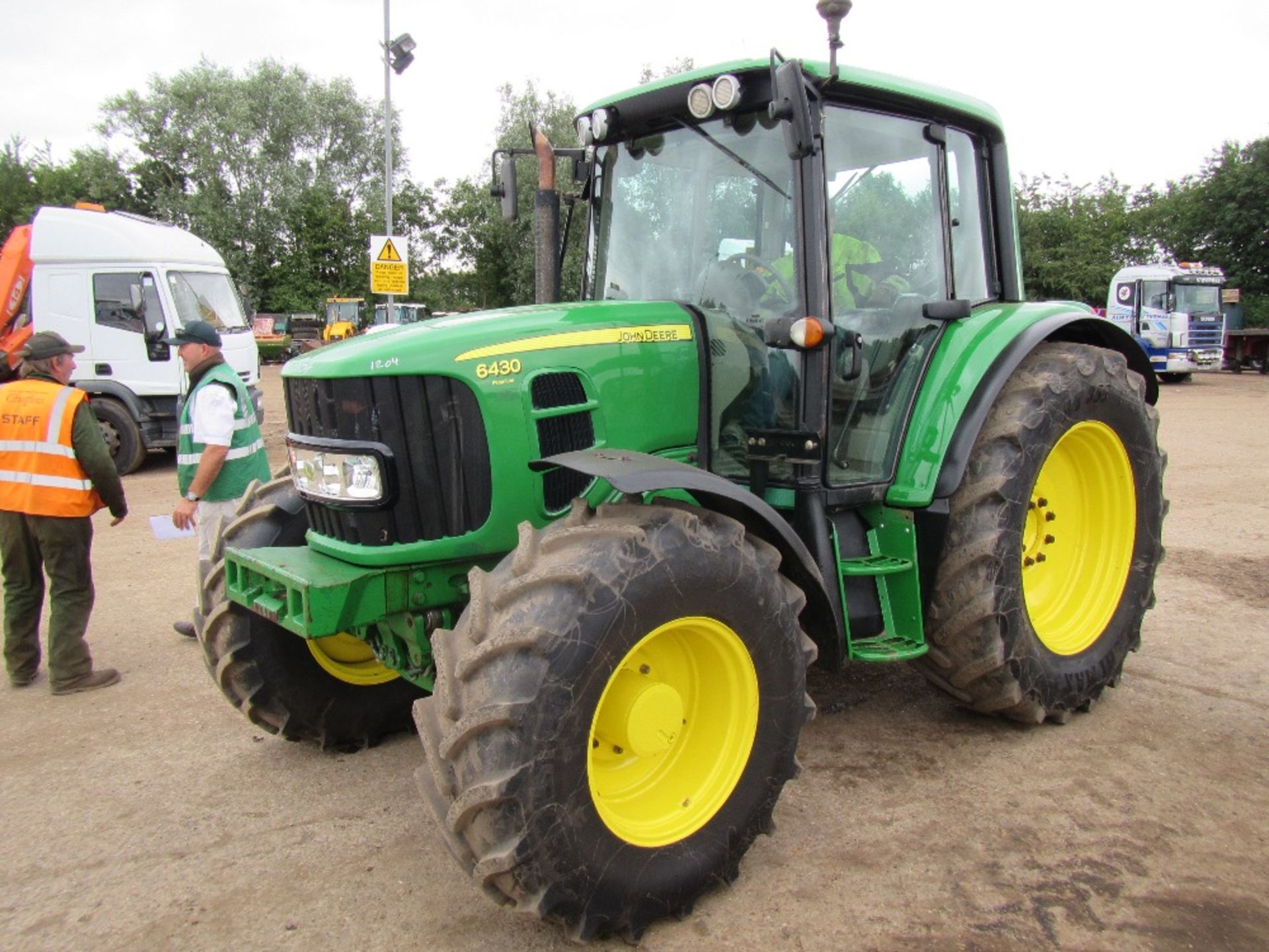 John Deere 6430 Tractor c/w 50k, air brakes Reg. No. FX08 HMV