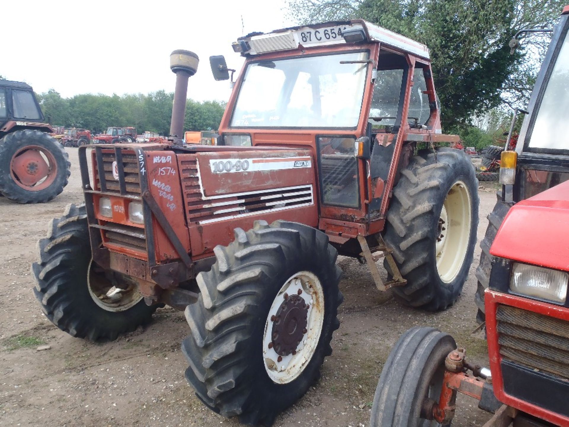 Fiat 100-90 4wd Tractor Reg. No. 87-C-6541 Ser. No. 33988D