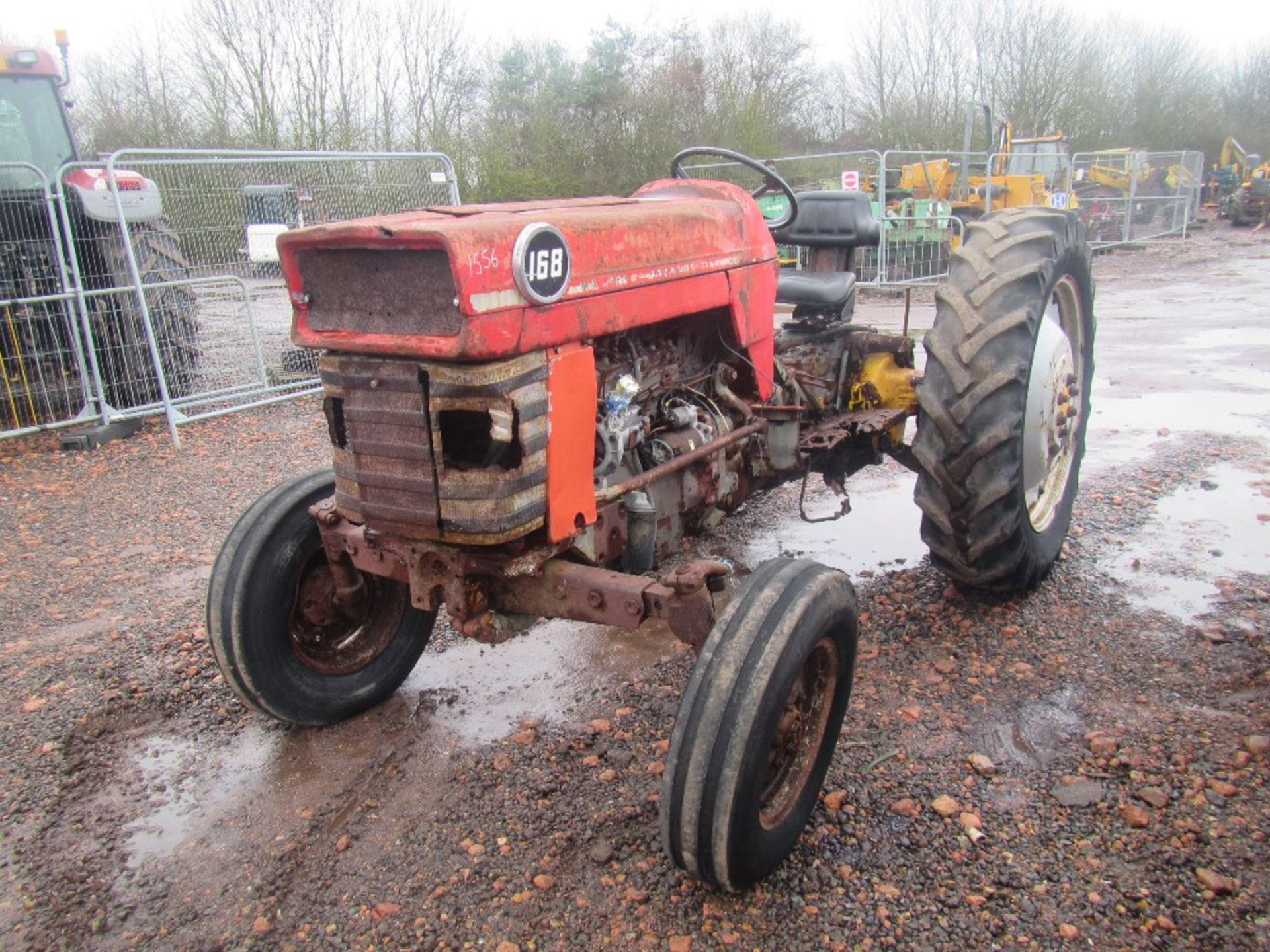 Massey Ferguson 168 2wd Tractor c/w 4 bolt pump & long pto Ser No 268688