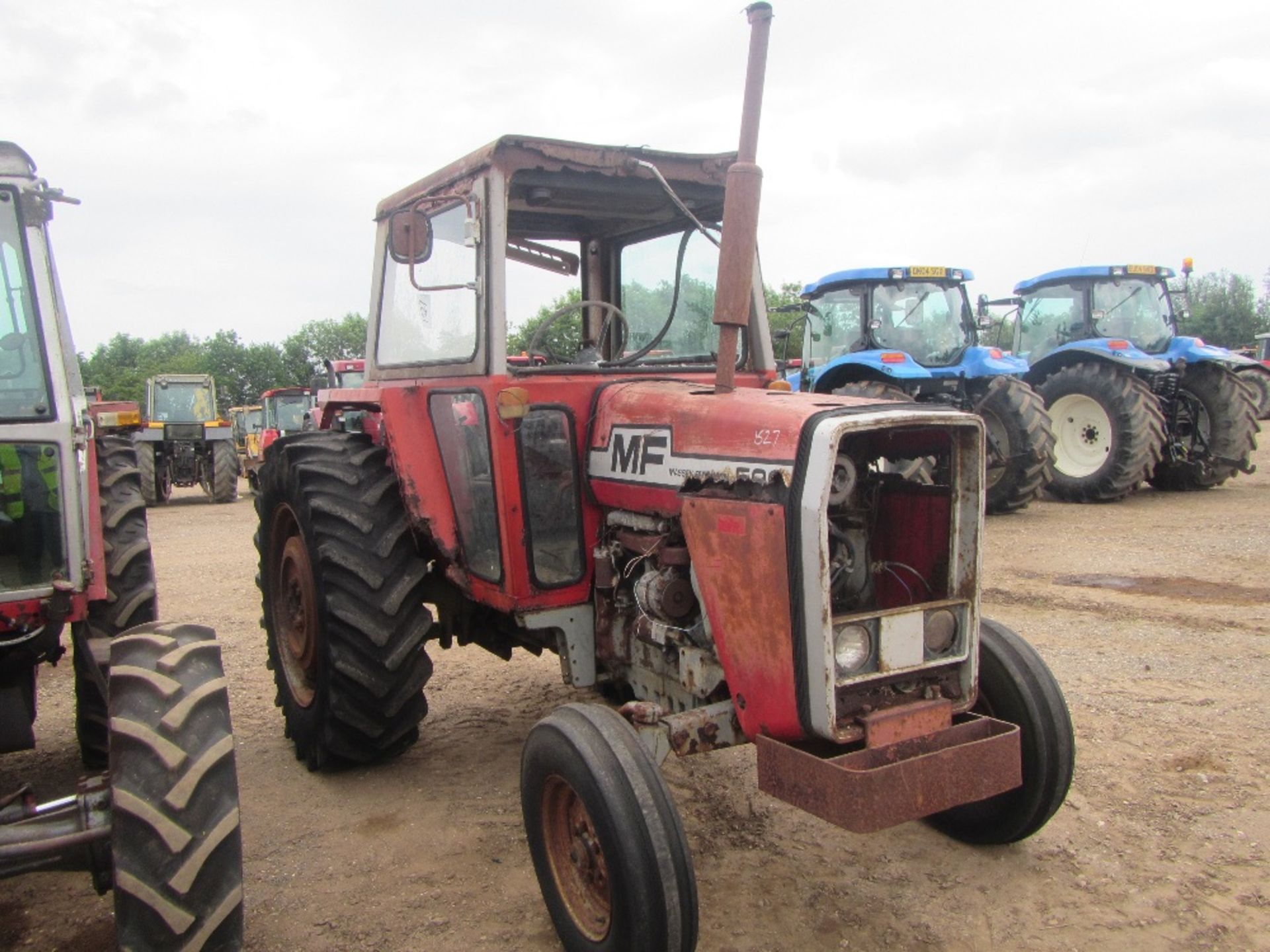 Massey Ferguson 590 2wd Std Tractor Reg No TWL 195R Ser No 876185 - Bild 3 aus 7