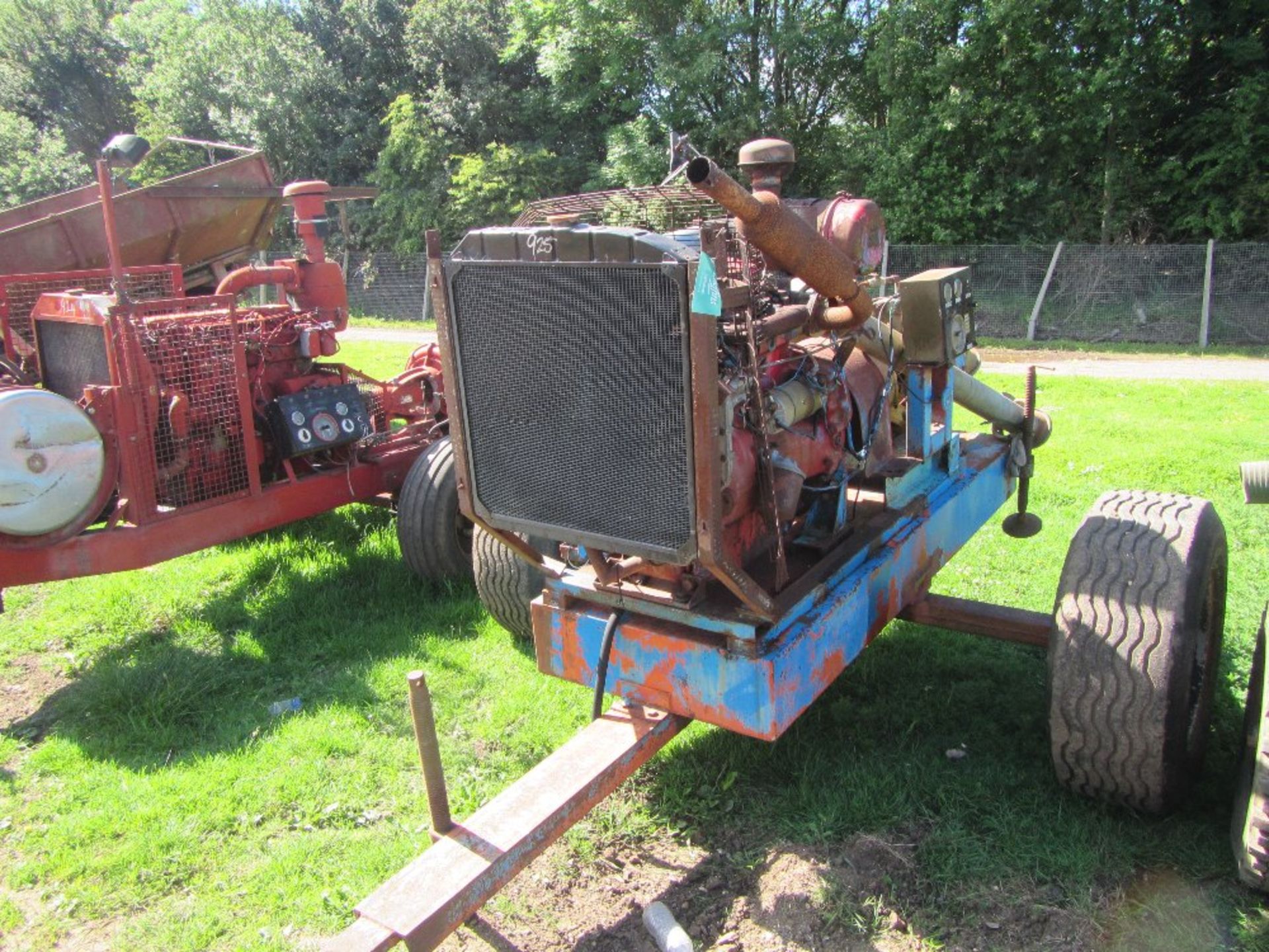 Wright Rain Irrigation Pump on Trailer c/w Perkins 4cyl. engine