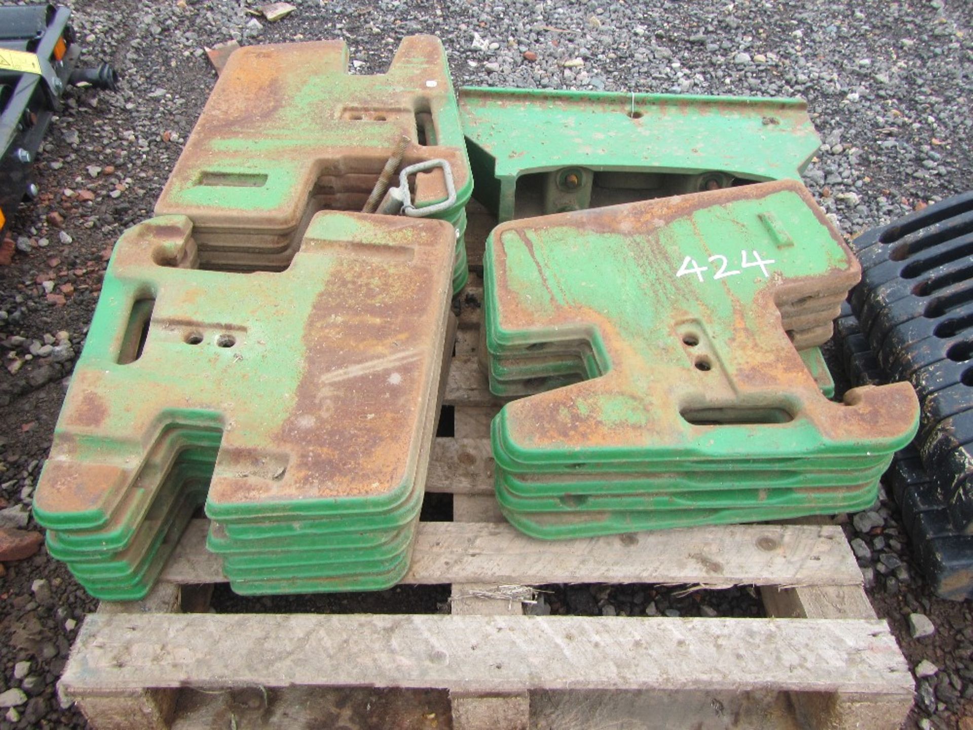 John Deere Weights & Tombstone - 18 Wafers UNRESERVED LOT