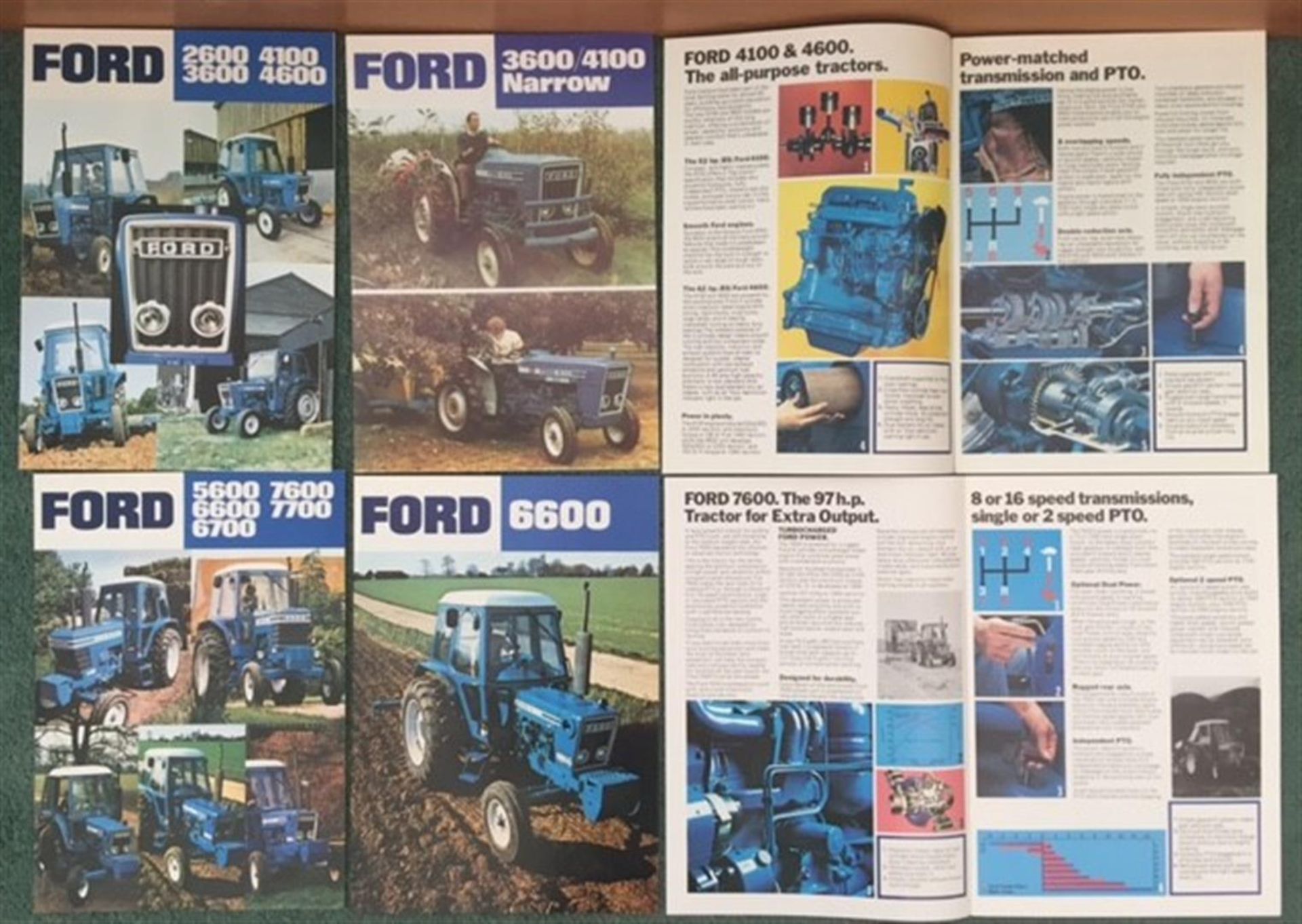 Ford tractor sales brochures 3600/4100 narrow, 4100, 4600, 6600, 7600, 5600/6600/6700/7600/7700 (6)