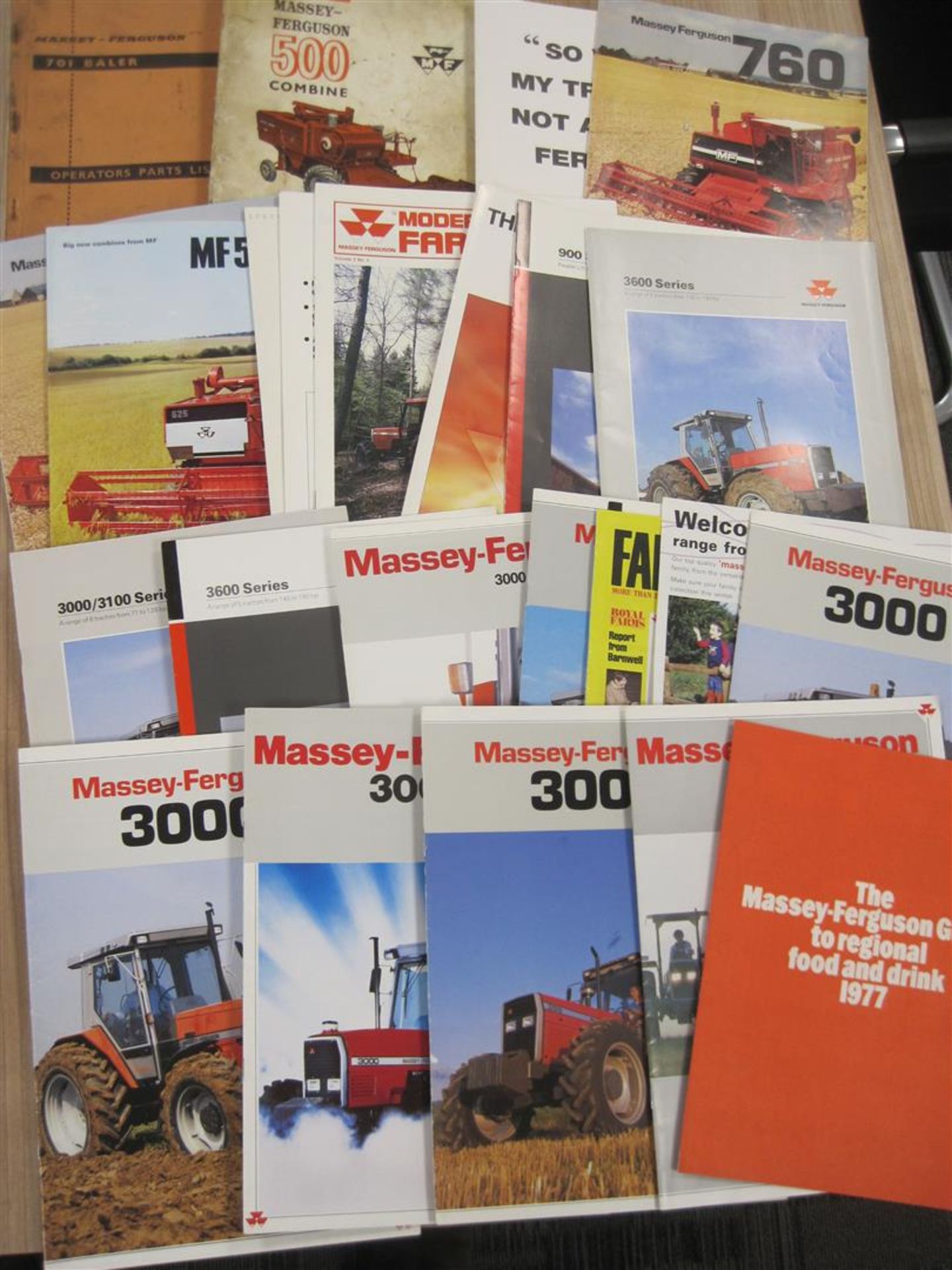 Massey Ferguson tractor & combine brochures, 1960s on (24)