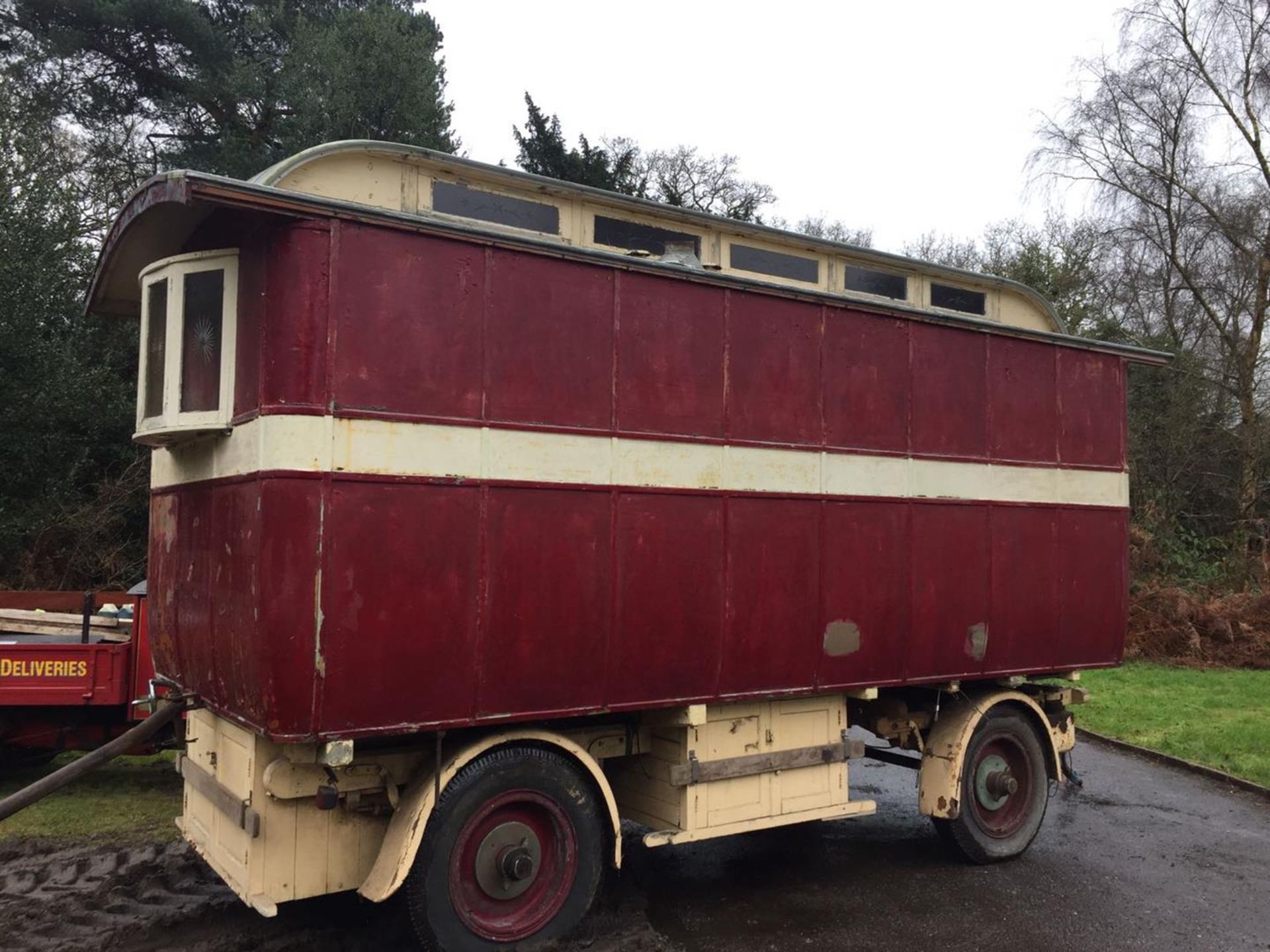 Aluminium clad timber frame living wagon understood to have been built in 1934 by Thomas's of - Image 3 of 10