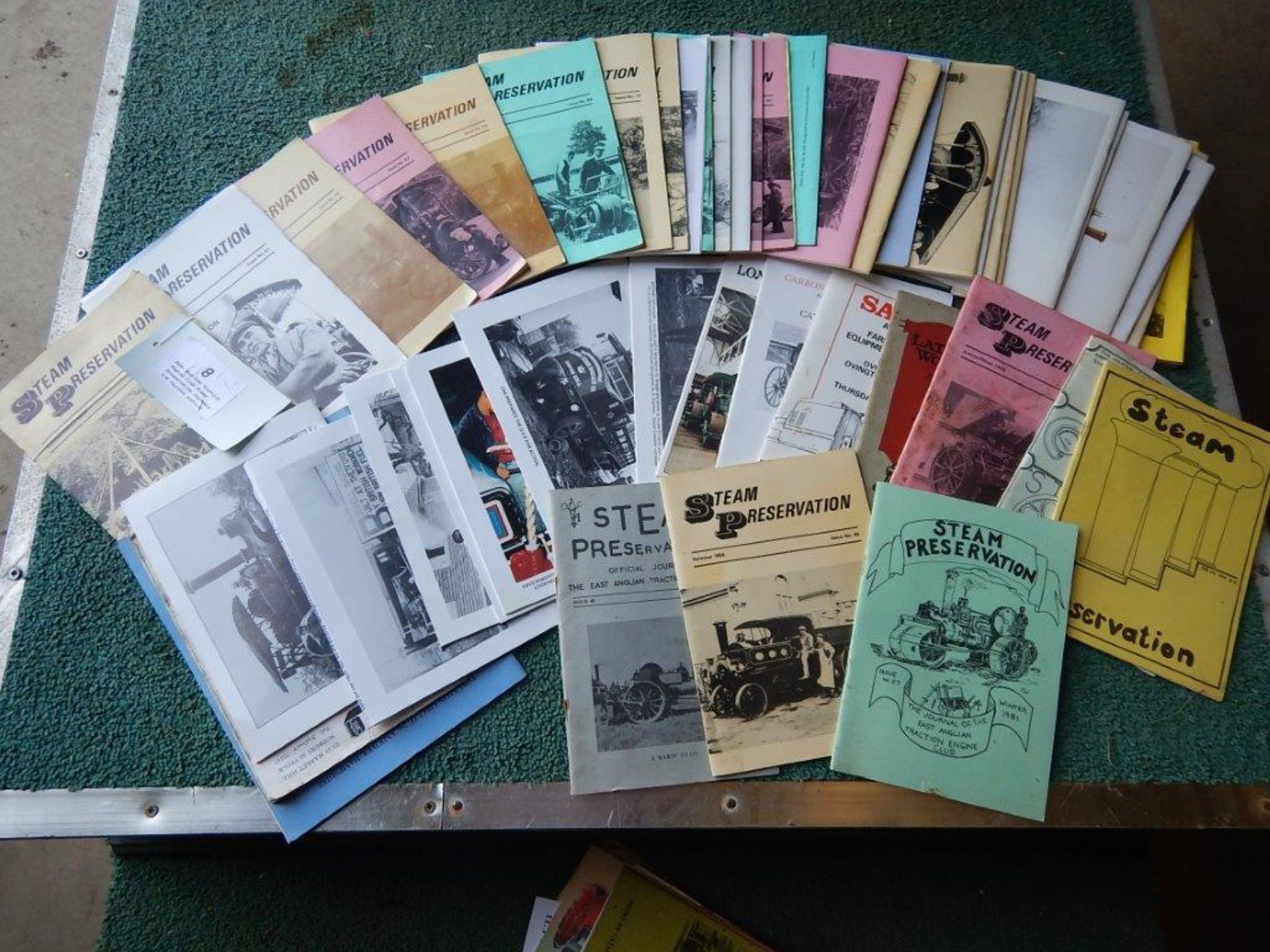 East Anglian Traction Engine Club Steam Preservation Journals t/w various auction catalogues