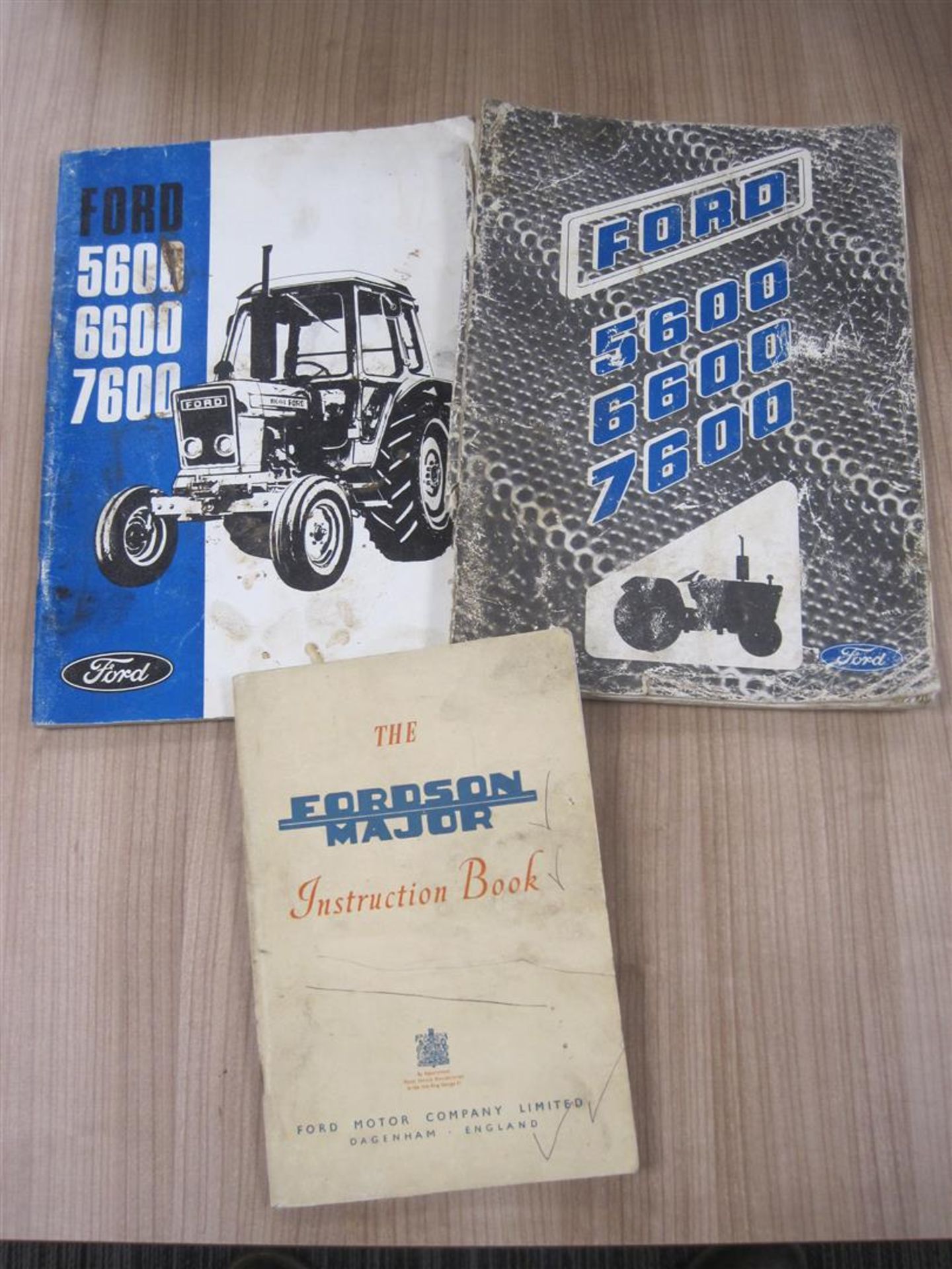 Ford 5600/6600/7600 operators manuals(2) t/w Fordson Major instruction book