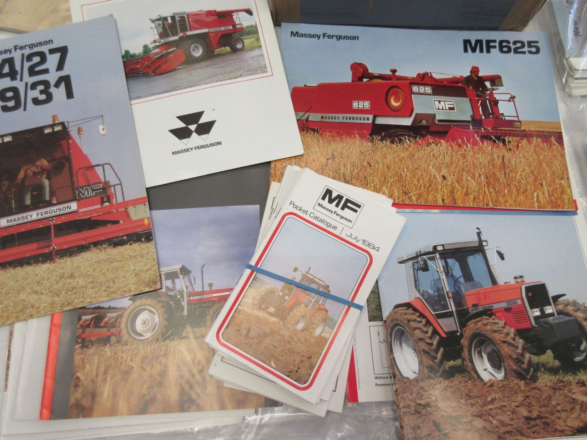 Massey Ferguson tractor, combine brochure, pocket catalogues etc 1980s