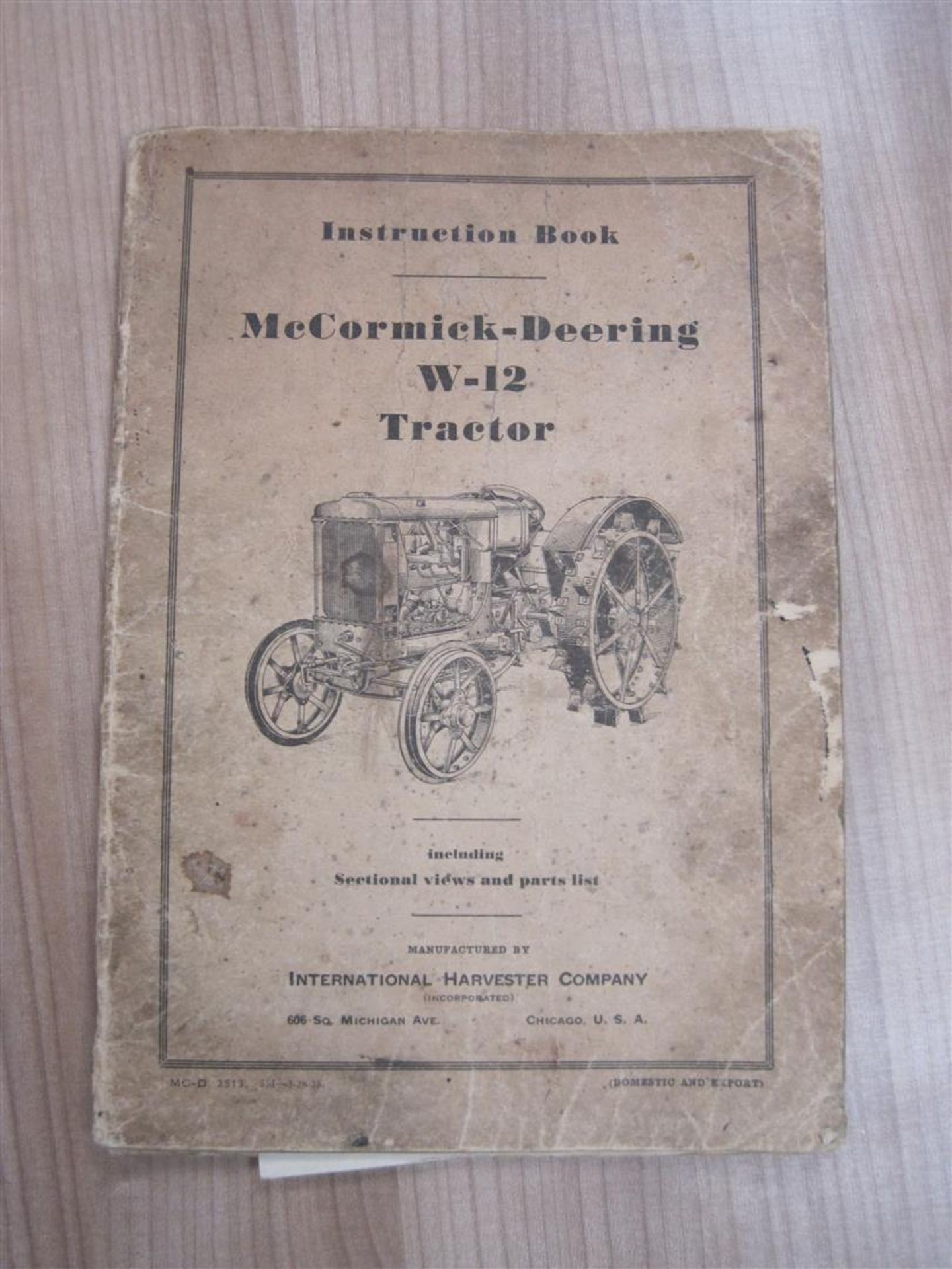 McCormick-Deering W12 instruction book (1935, 64pp)