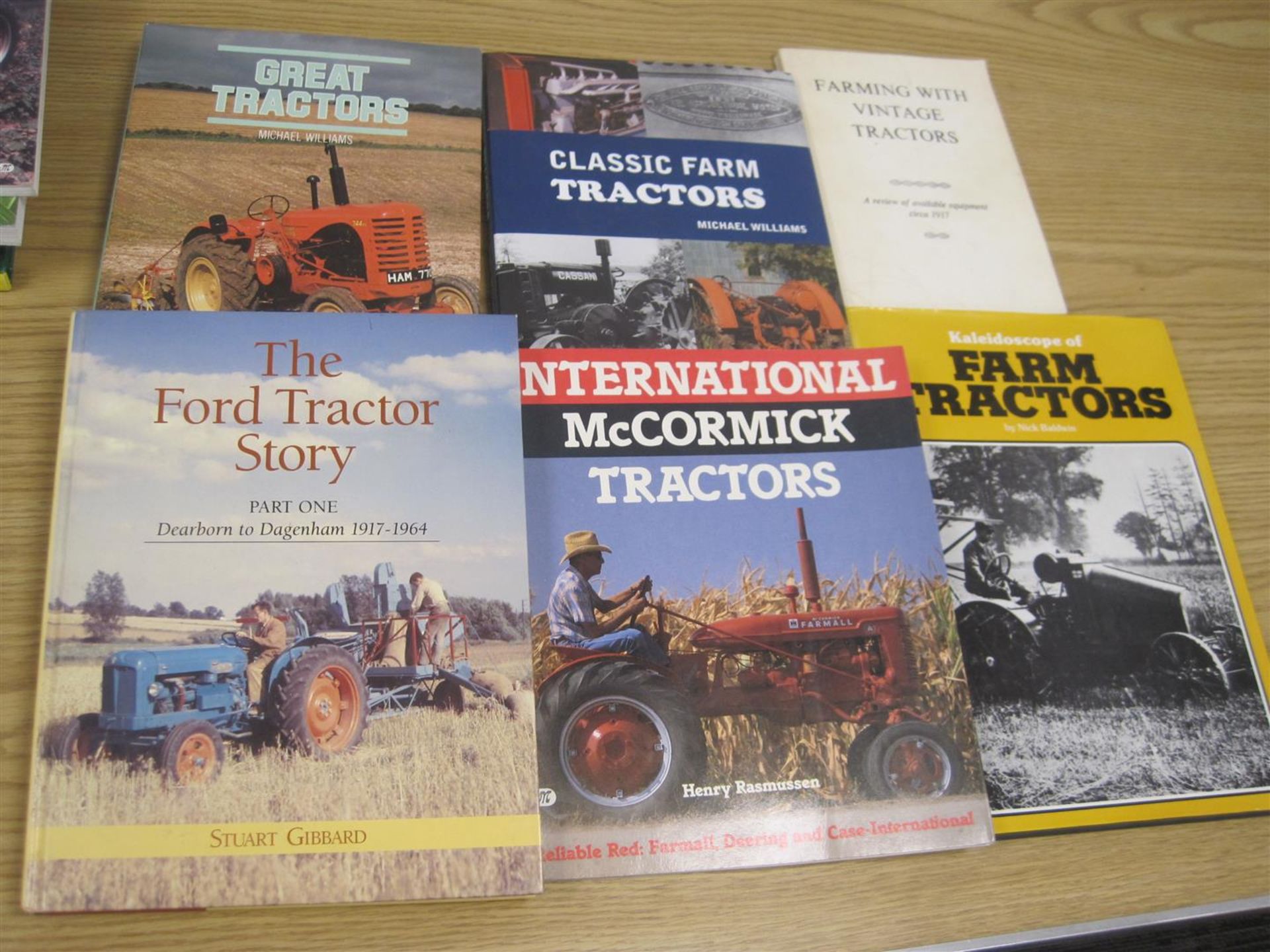 Great Tractors by Williams, McCormick Tractors by Rasmussen, The Ford Tractor Story Pt1 by