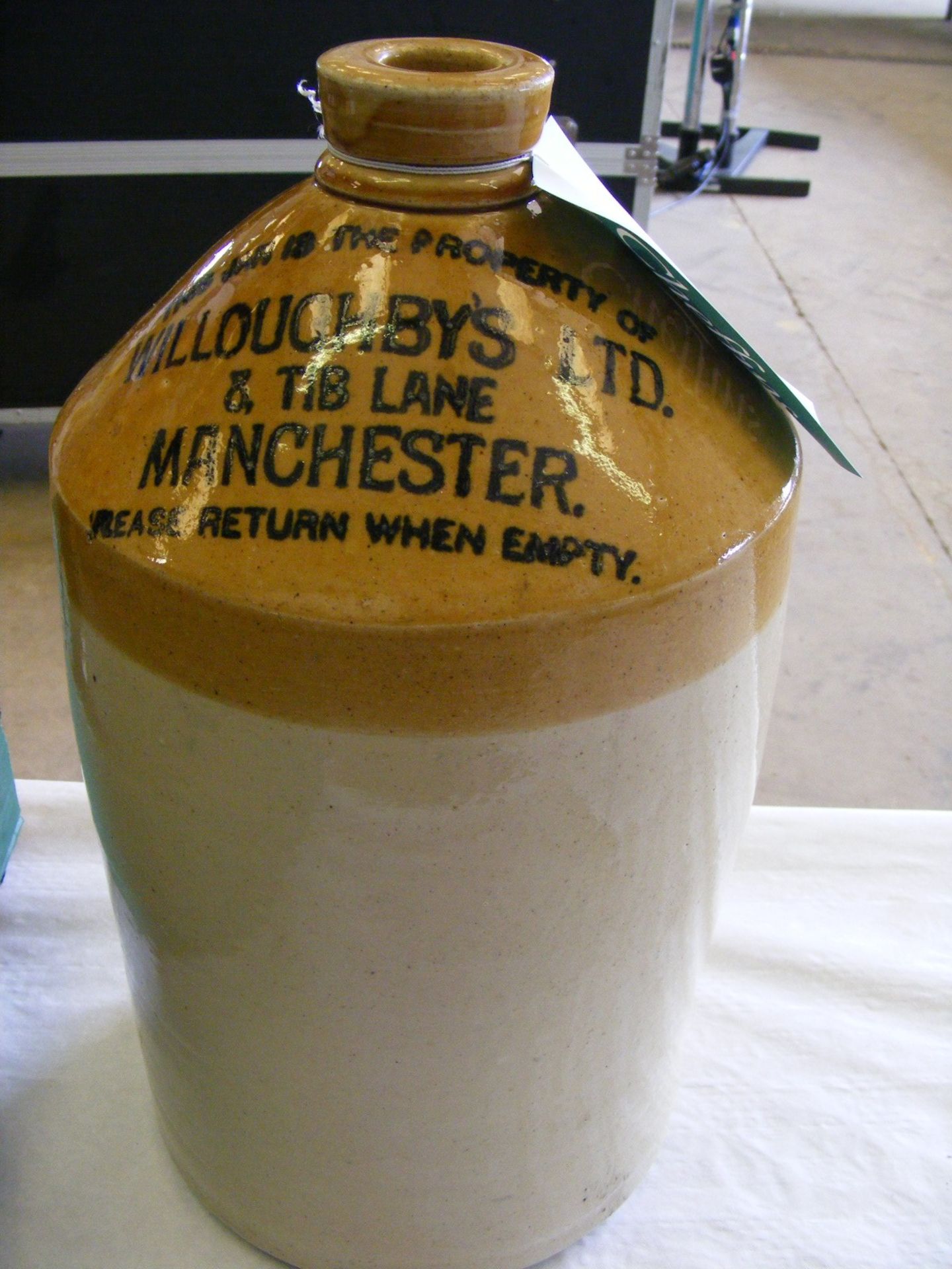 Large stoneware storage container (Willoughby's Ltd)