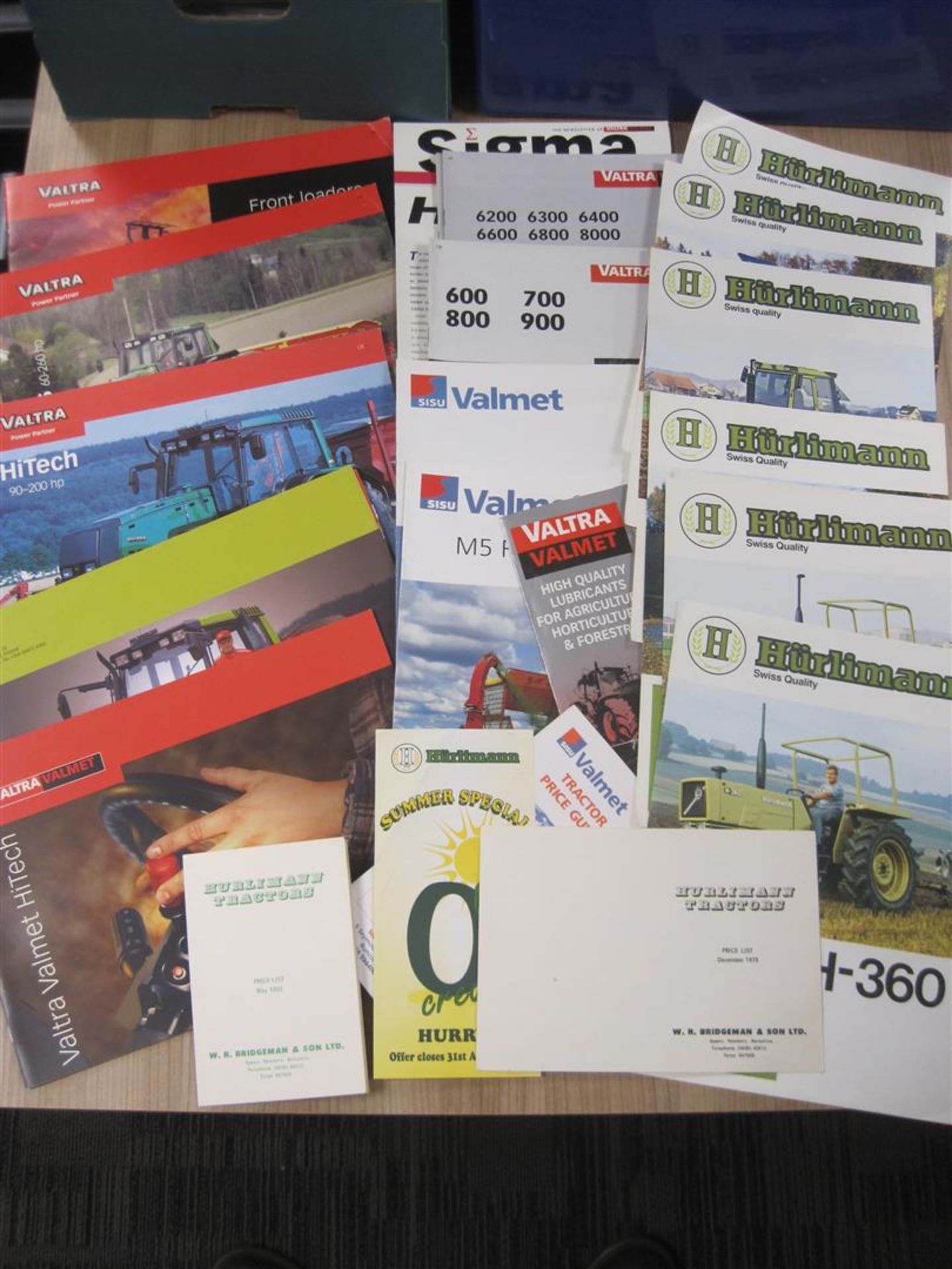Valtra, Hurliman tractor brochures, flyers, price lists etc. 1970s onwards