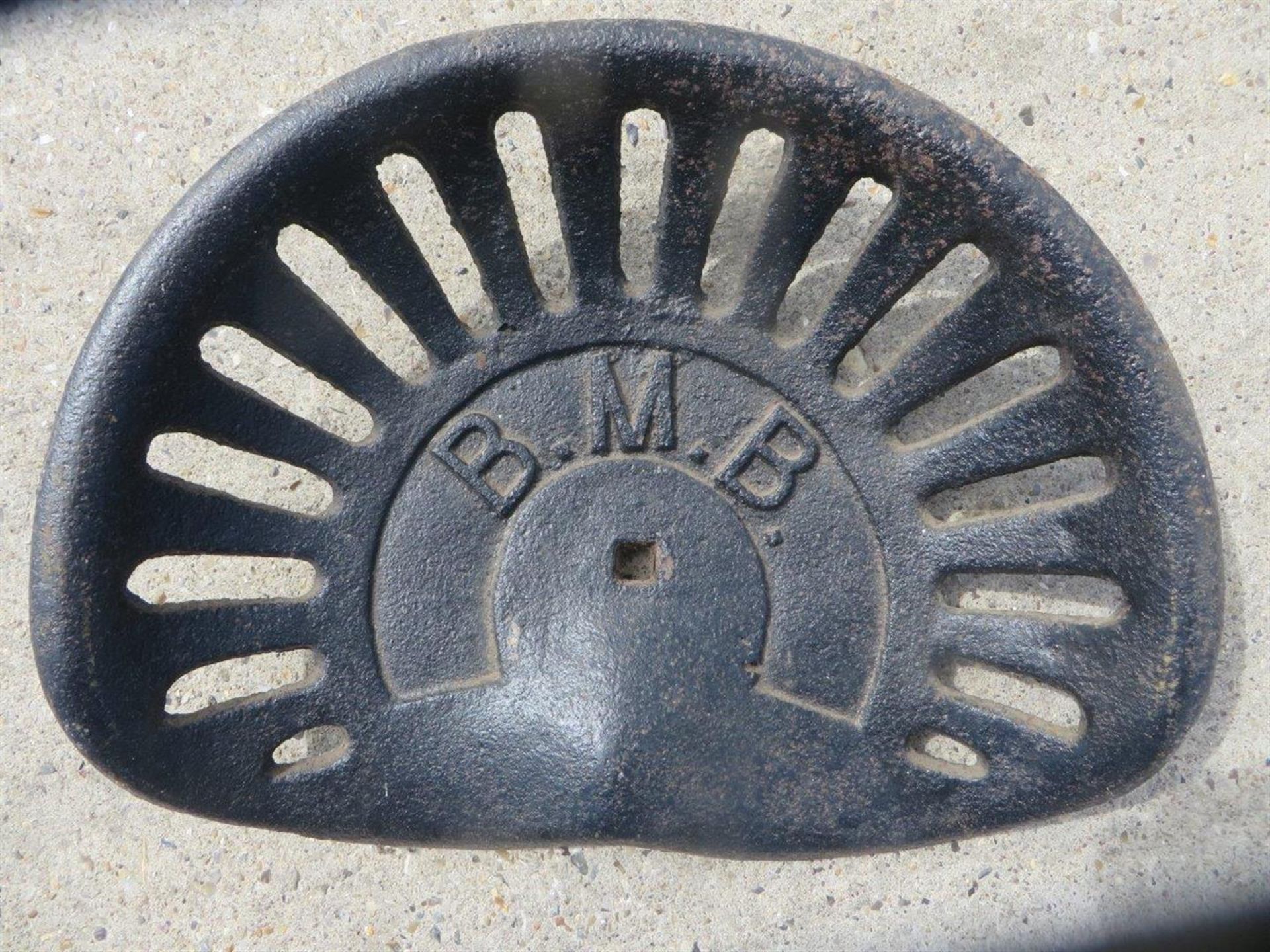 BMB cast iron tractor seat
