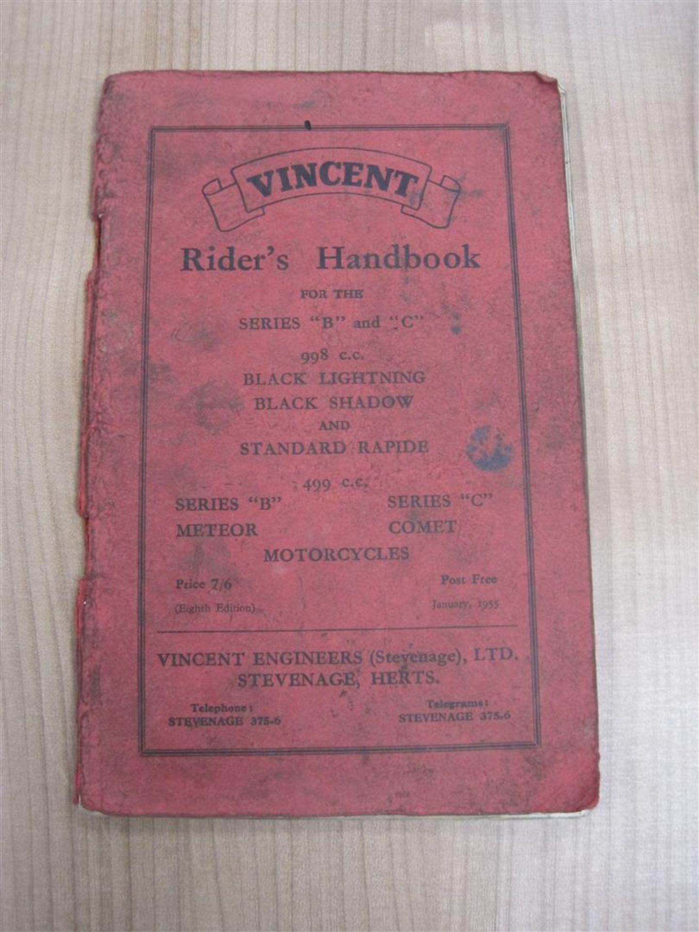 Vincent Riders Handbook (1955, 64pp)