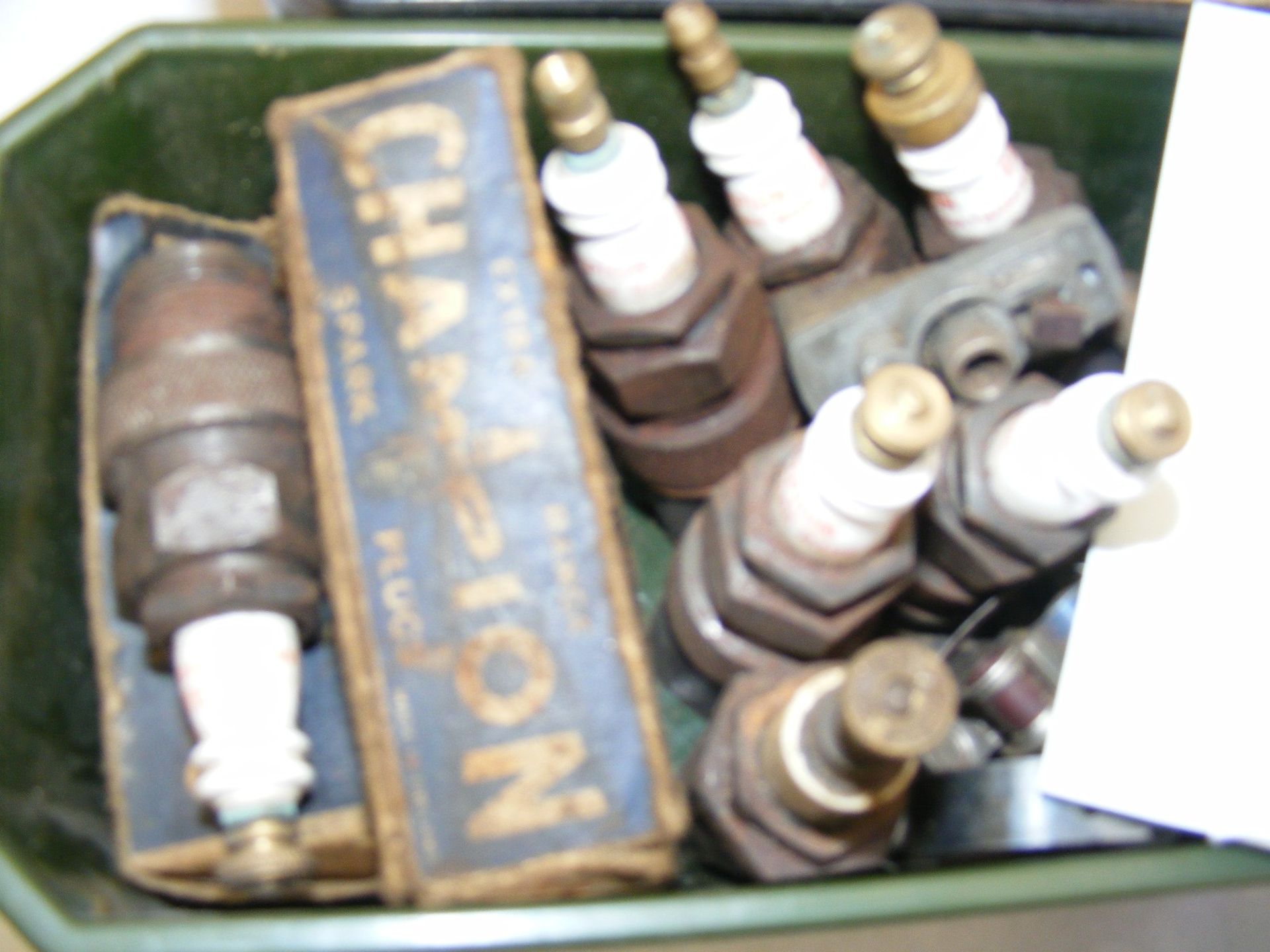Box of N.O.S spark plugs
