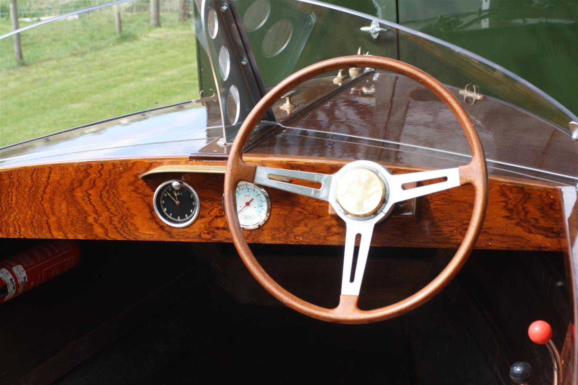 1954/5 Four seat twin cockpit river launch 'Mistral' with restored 7.5hp Mercury outboard. - Image 2 of 3