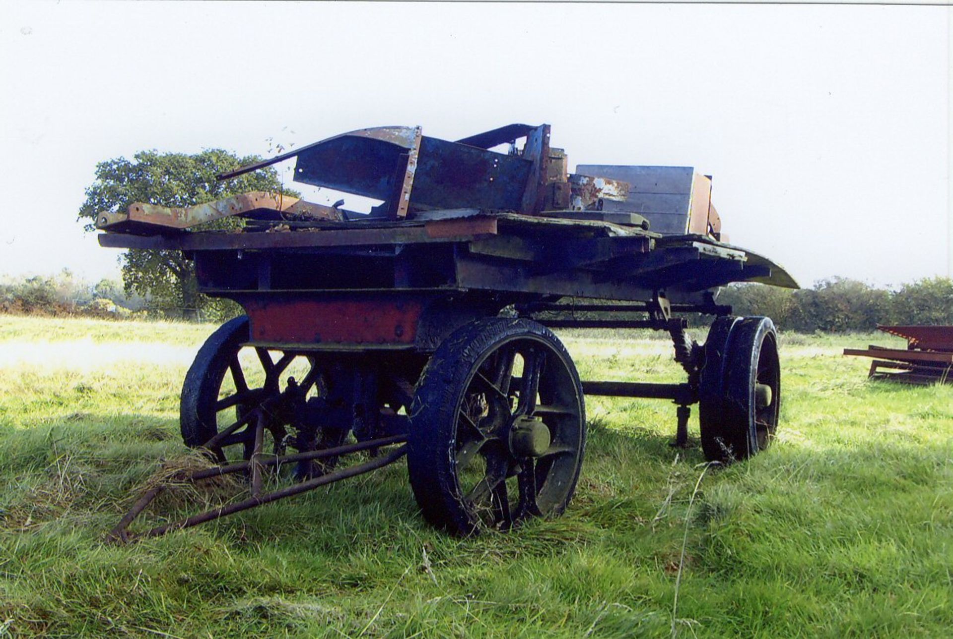 Foden trailer built circa 1930s. Currently in derelict but complete condition this interesting