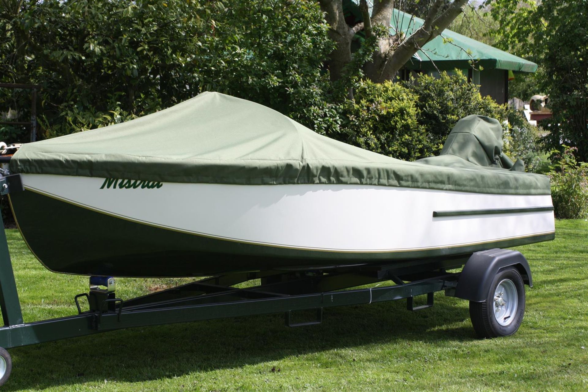 1954/5 Four seat twin cockpit river launch 'Mistral' with restored 7.5hp Mercury outboard. - Image 3 of 3