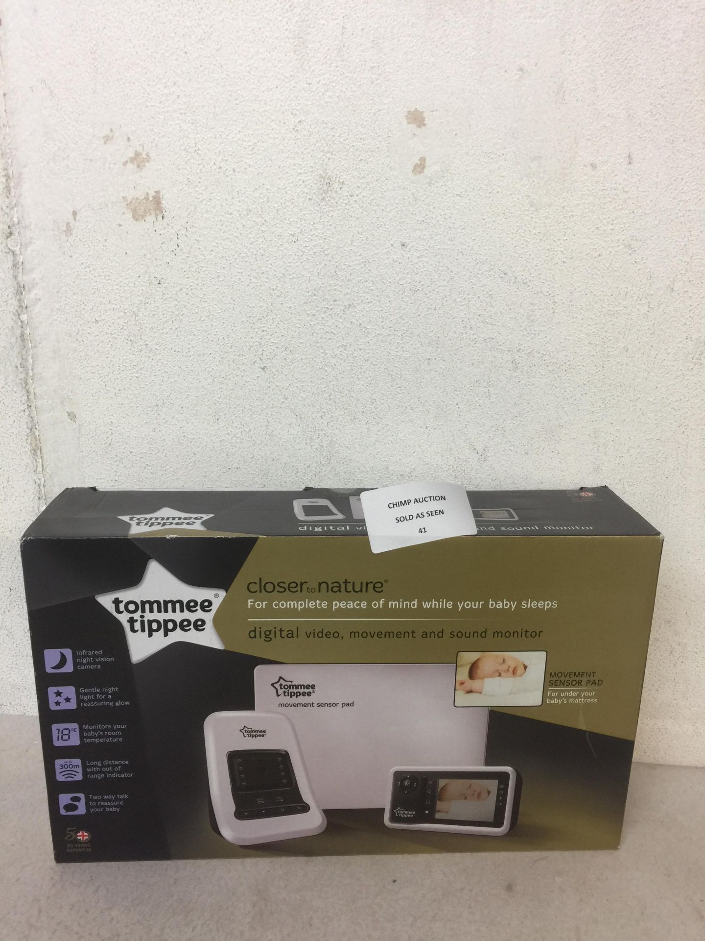 Tommee Tippee Closer to Nature Video Sensor Monitor RRP £199.99.