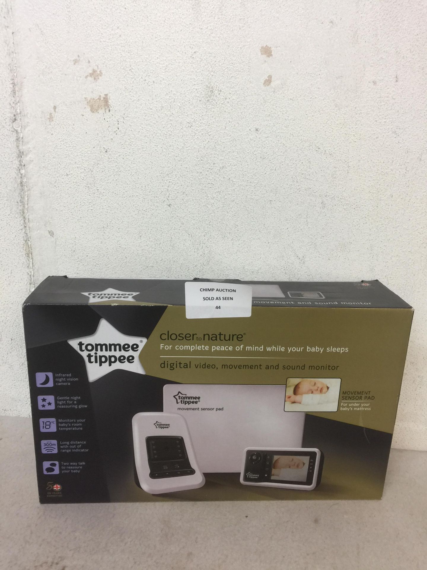 Tommee Tippee Closer to Nature Video Sensor Monitor RRP £199.99.