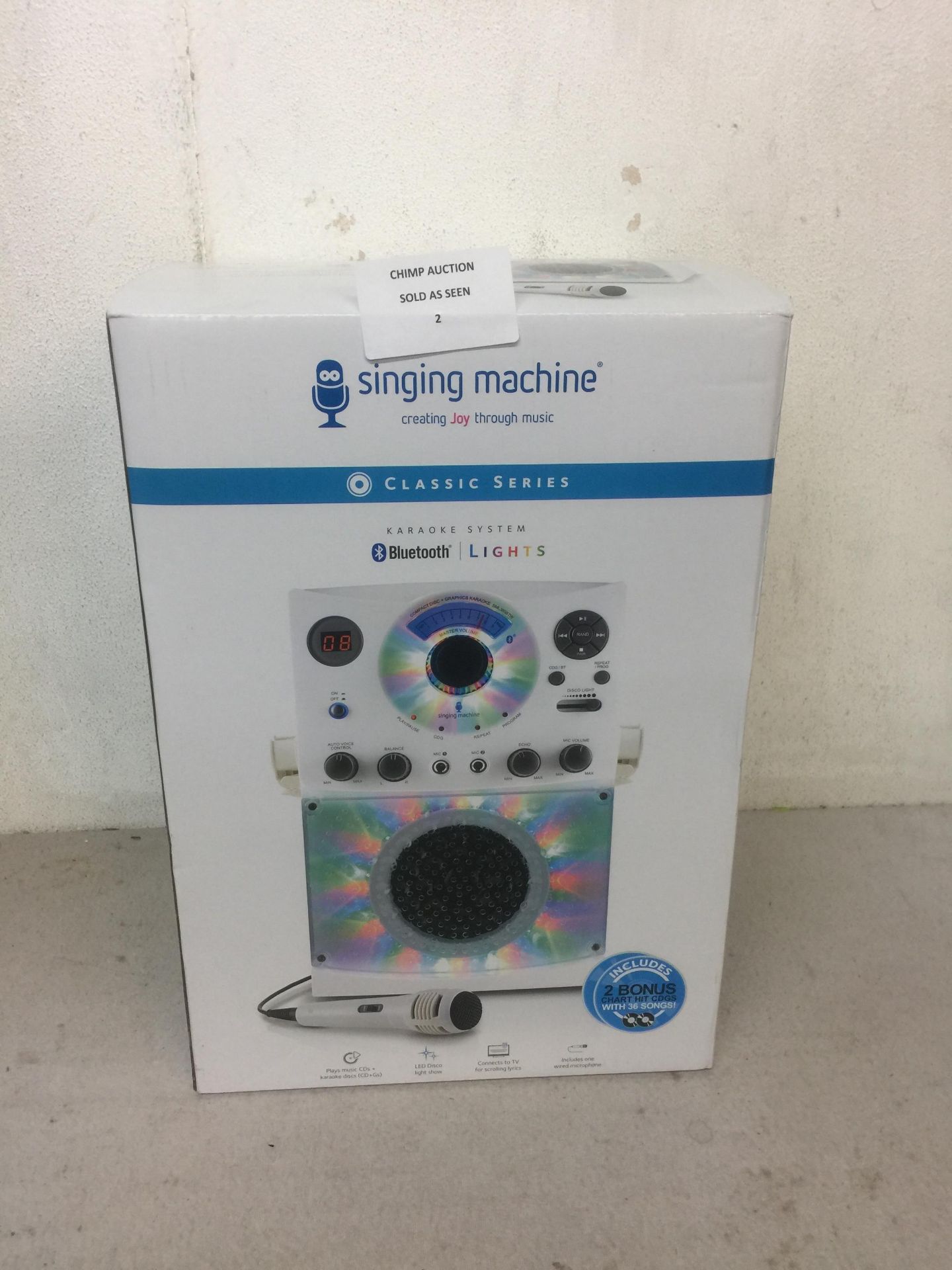 Singing Machine SML385 Karaoke Equipment with Bluetooth