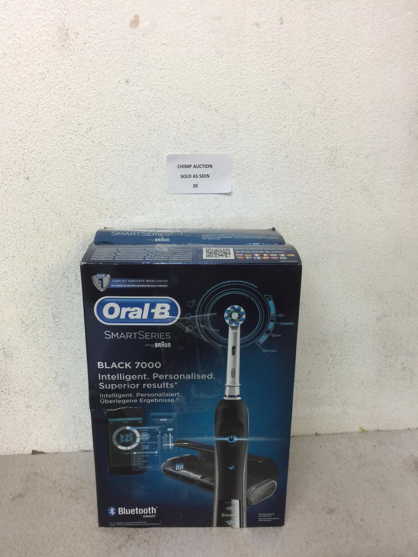 Oral-B Pro 7000 Black SmartSeries Electric Toothbrush with Bluetooth