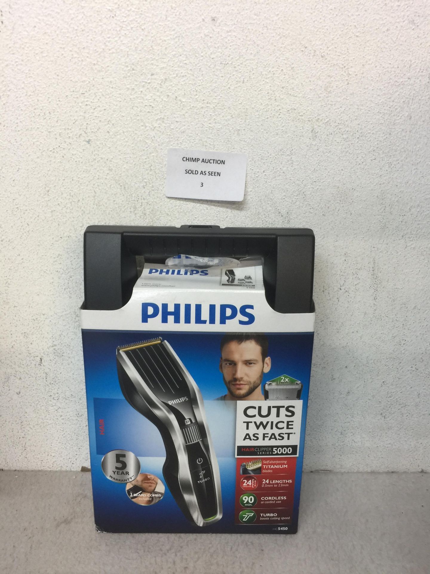 Philips Series 5000 Hair Clipper HC5450/83 with DualCut Technology