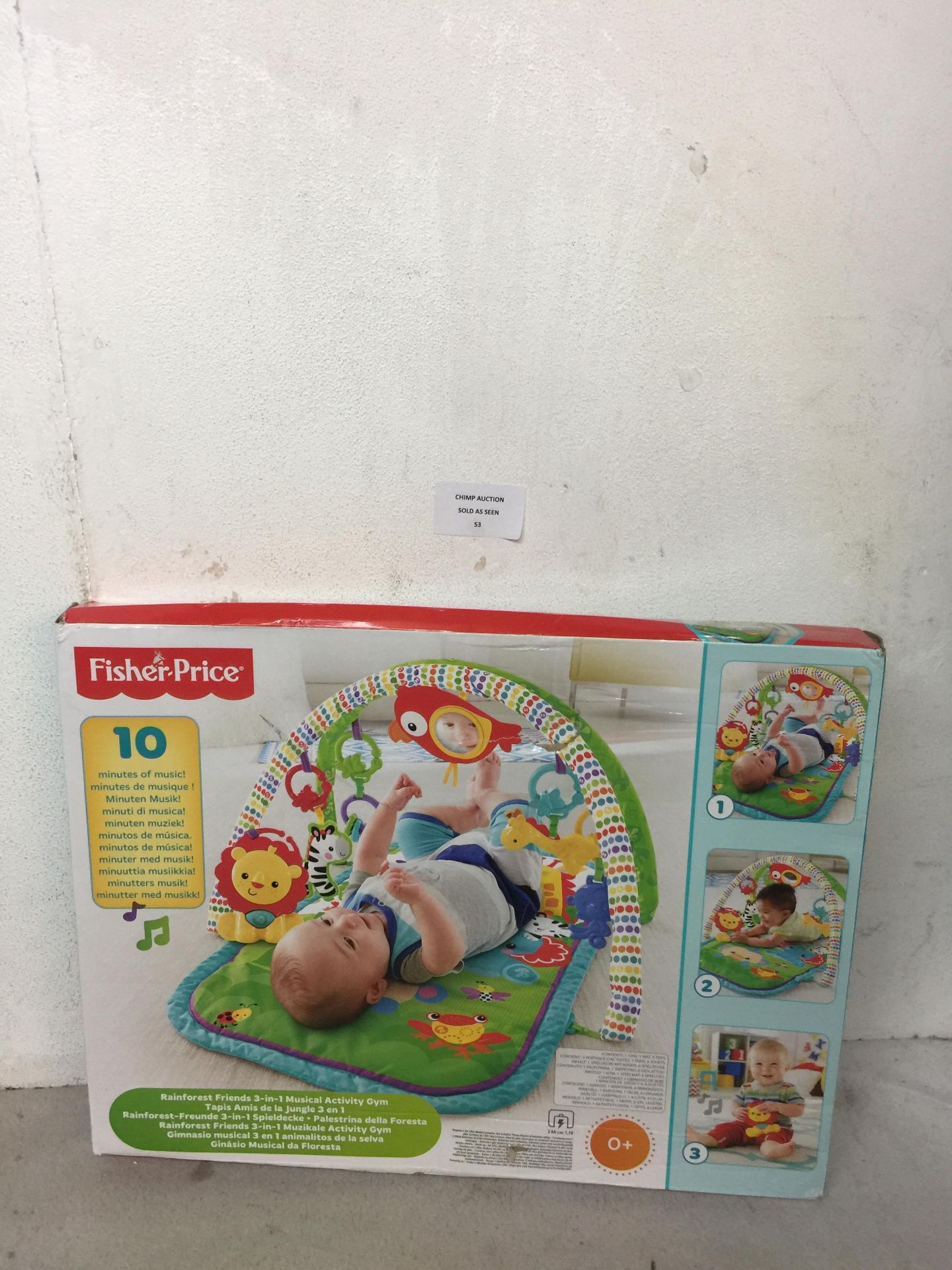 FISHER PRICE RAINFOREST FRIENDS 3 IN 1 MUSICAL ACTIVITY GYM