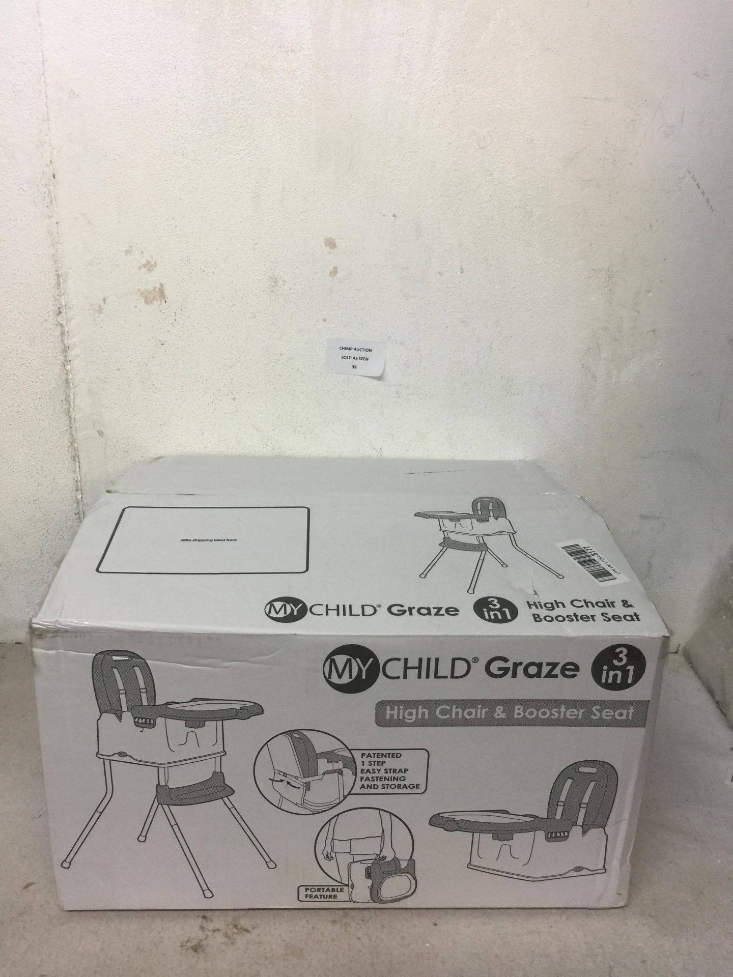 MY CHILD GRAZE 3 IN 1 HIGH CHAIR & BOOSTER SEAT