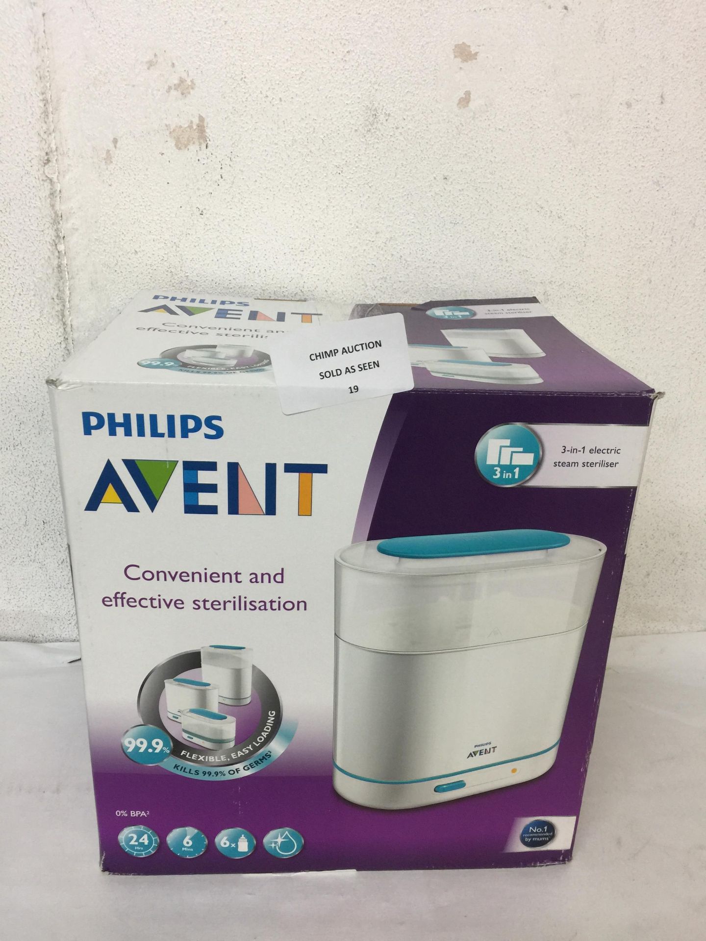 PHILIPS AVENT 3 IN 1 ELECTRIC STEAM STERILISER