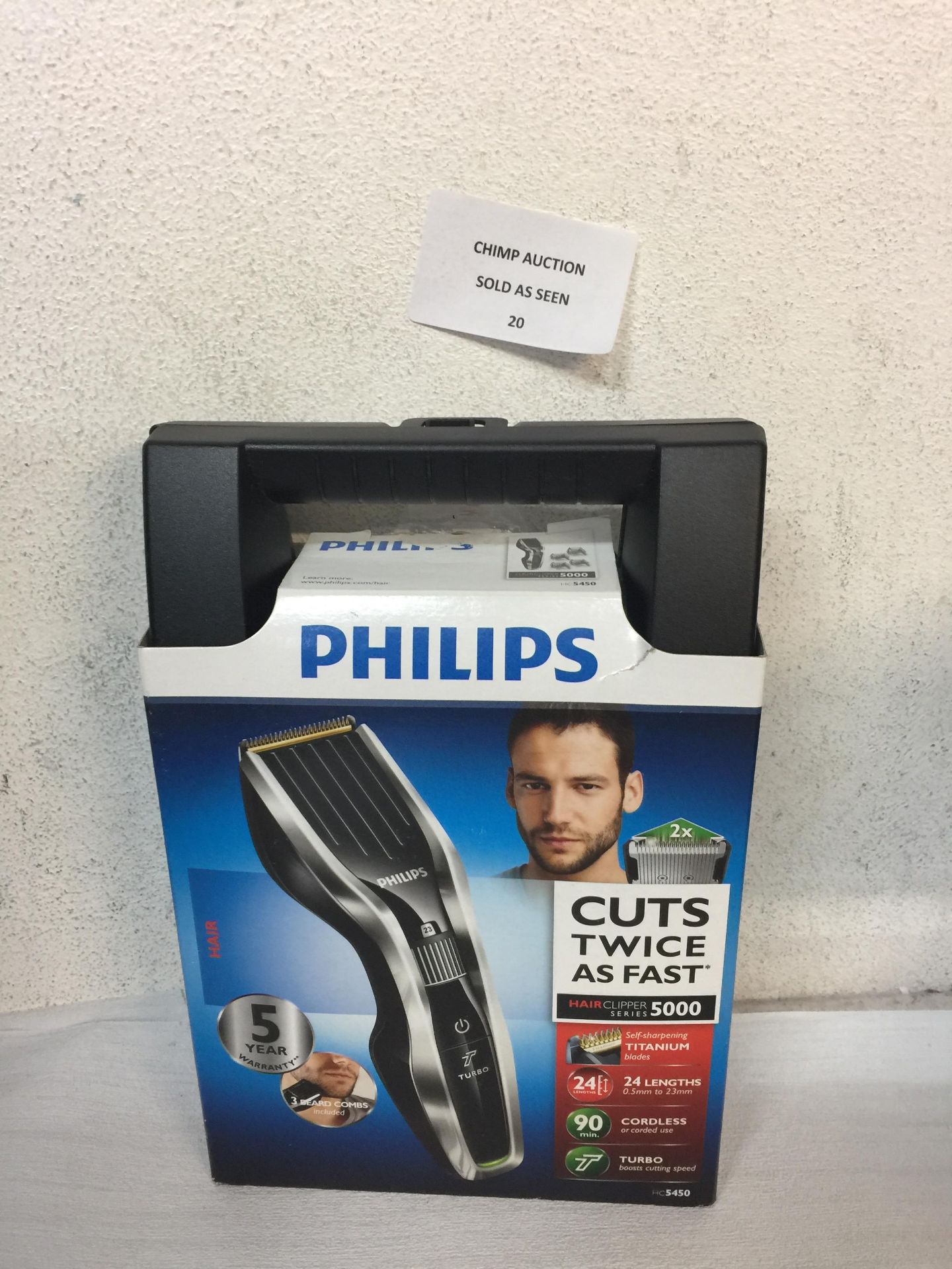 Philips Series 5000 Hair Clipper HC5450/83 with DualCut Technology