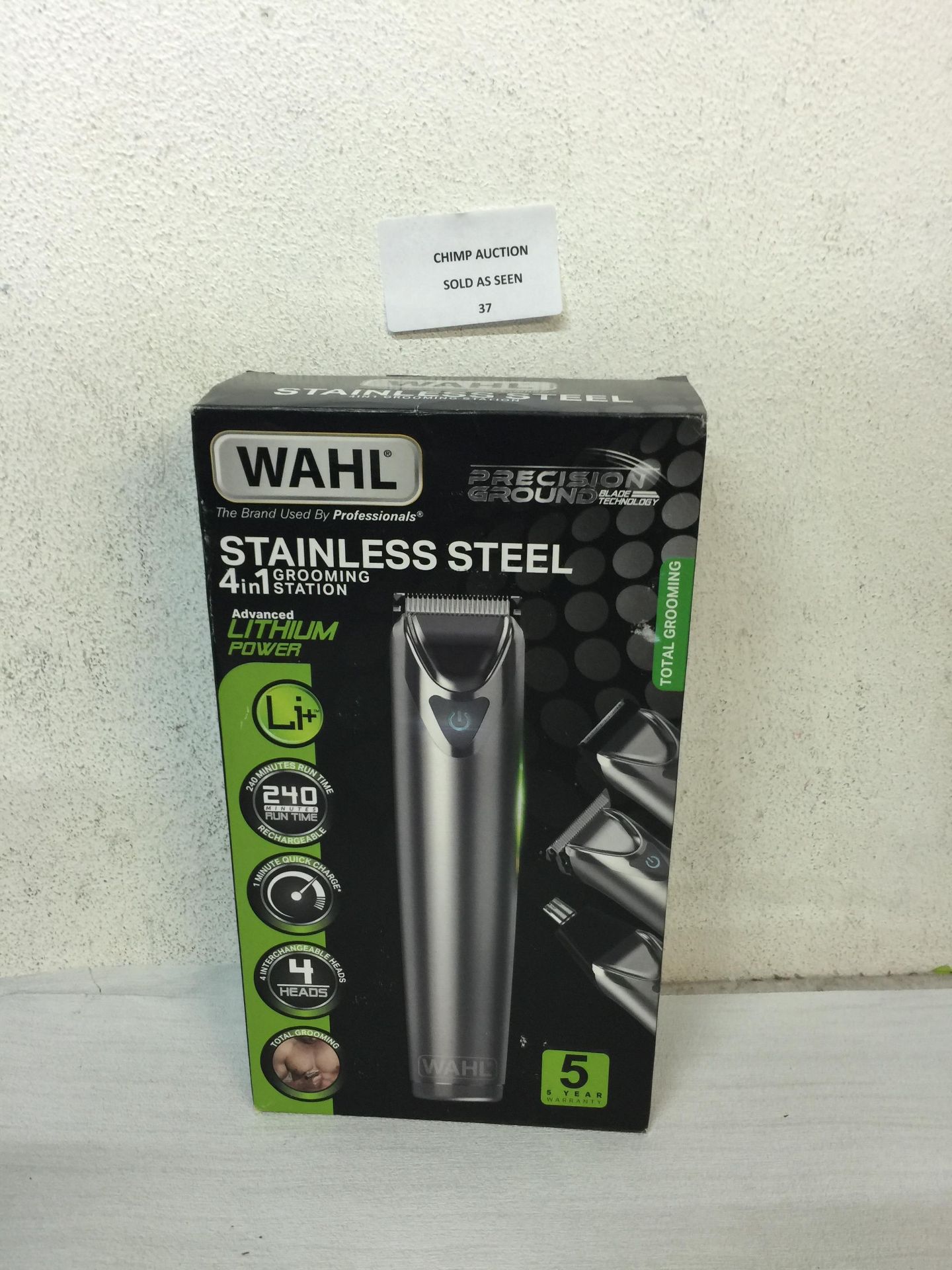 WAHL STAINLESS STEEL 4 IN 1 GROOMING STATION