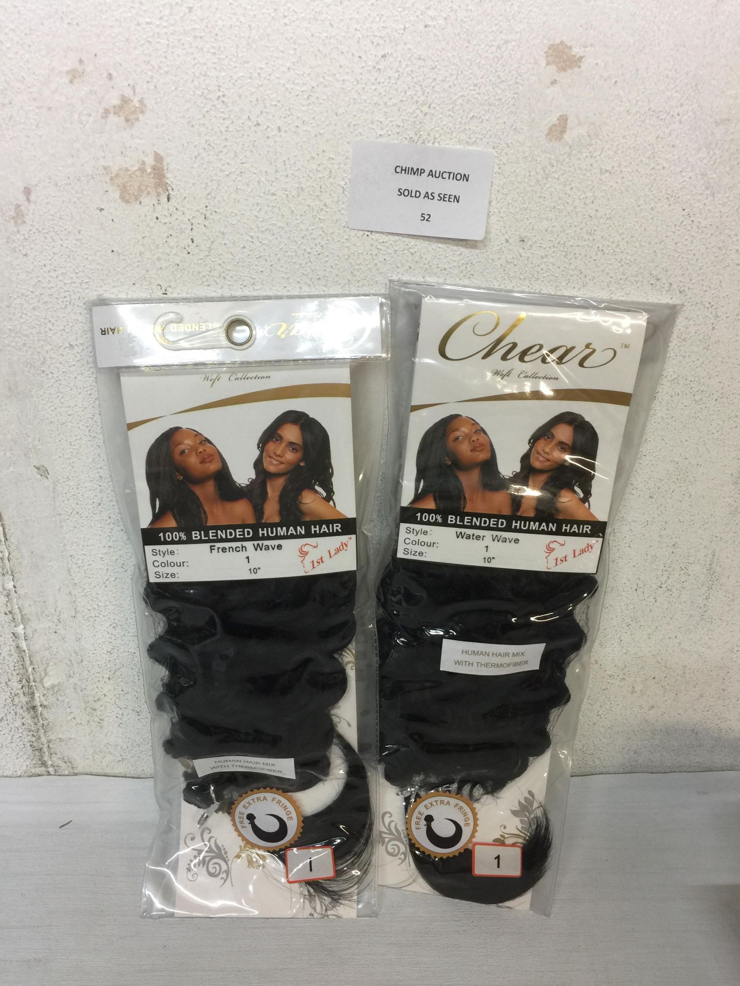 2X BRAND NEW Chear Disco Jerry Weft Human Hair Extension