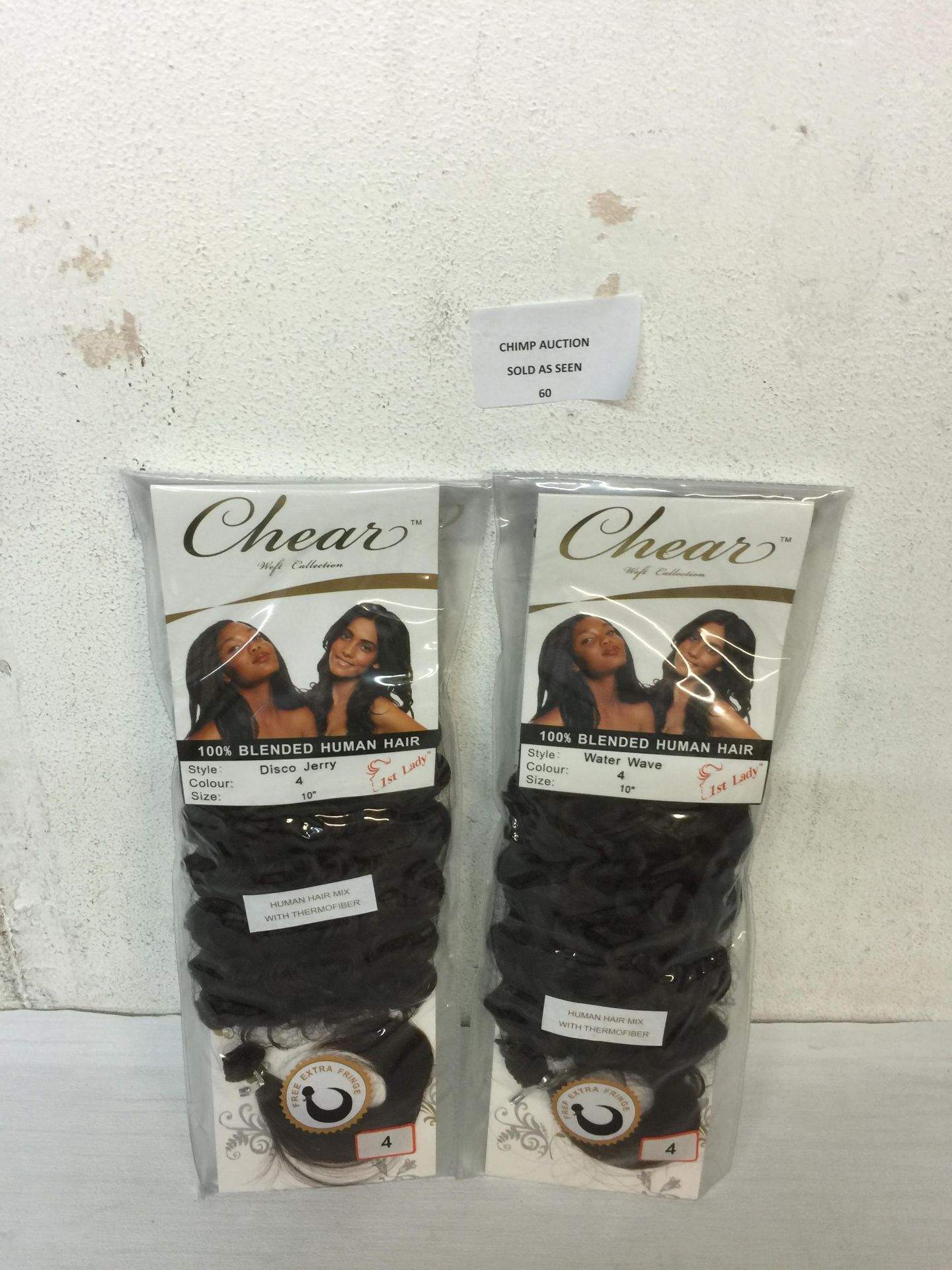 2X BRAND NEW Chear Disco Jerry Weft Human Hair Extension