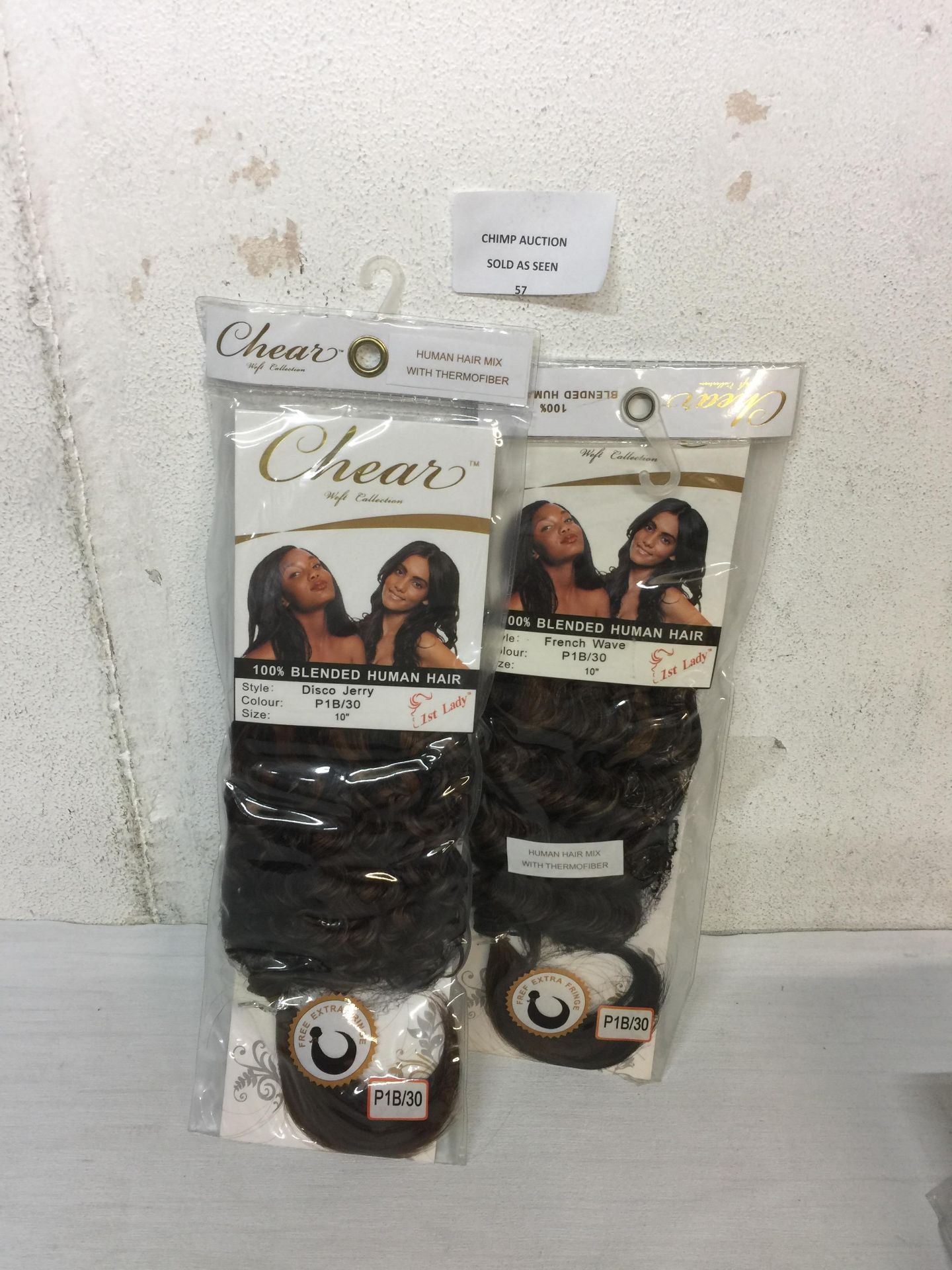 2X BRAND NEW Chear Disco Jerry Weft Human Hair Extension