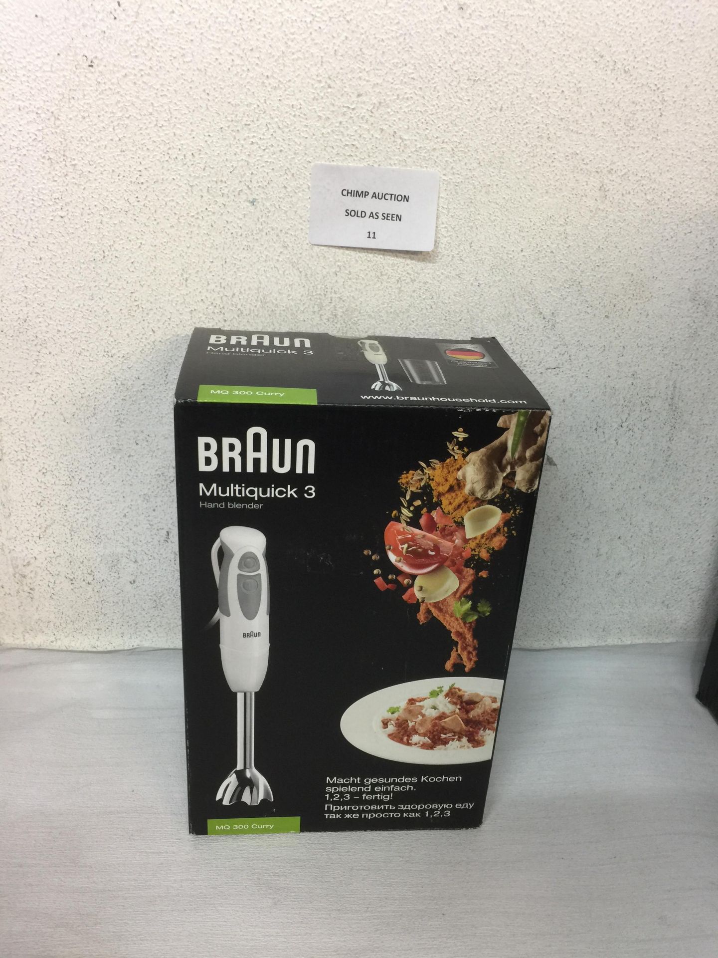 BRAND NEW Braun MQ300 Curry Hand Blender, 550 W